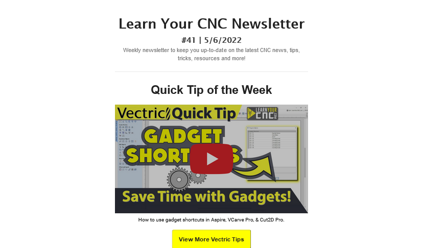 Learn Your CNC Newsletter #41