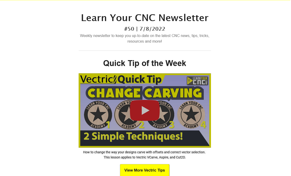 Learn Your CNC Newsletter #50