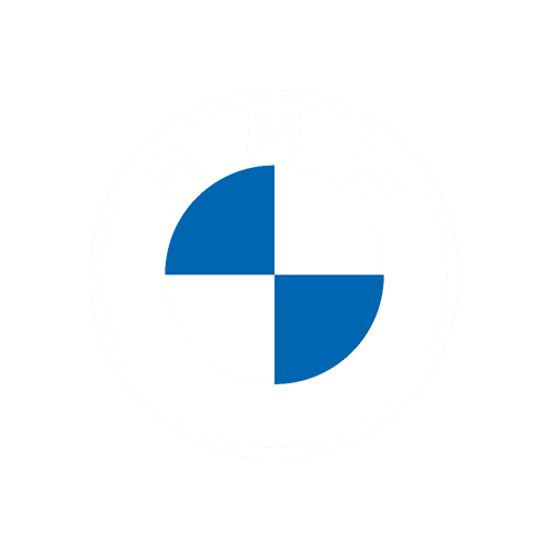 BMW logo with black background.