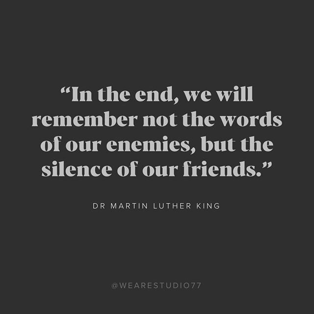 Silence is compliance. Speak up, educate yourself and be actively anti-racist, there is NO EXCUSE.⠀⠀⠀⠀⠀⠀⠀⠀⠀
⠀⠀⠀⠀⠀⠀⠀⠀⠀
Link in bio for black lives matter resources we've collated.⠀⠀⠀⠀⠀⠀⠀⠀⠀
⠀⠀⠀⠀⠀⠀⠀⠀⠀
#blacklivesmatter