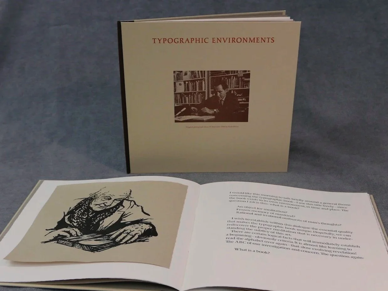 Jack W Stauffacher – Typographic Environments