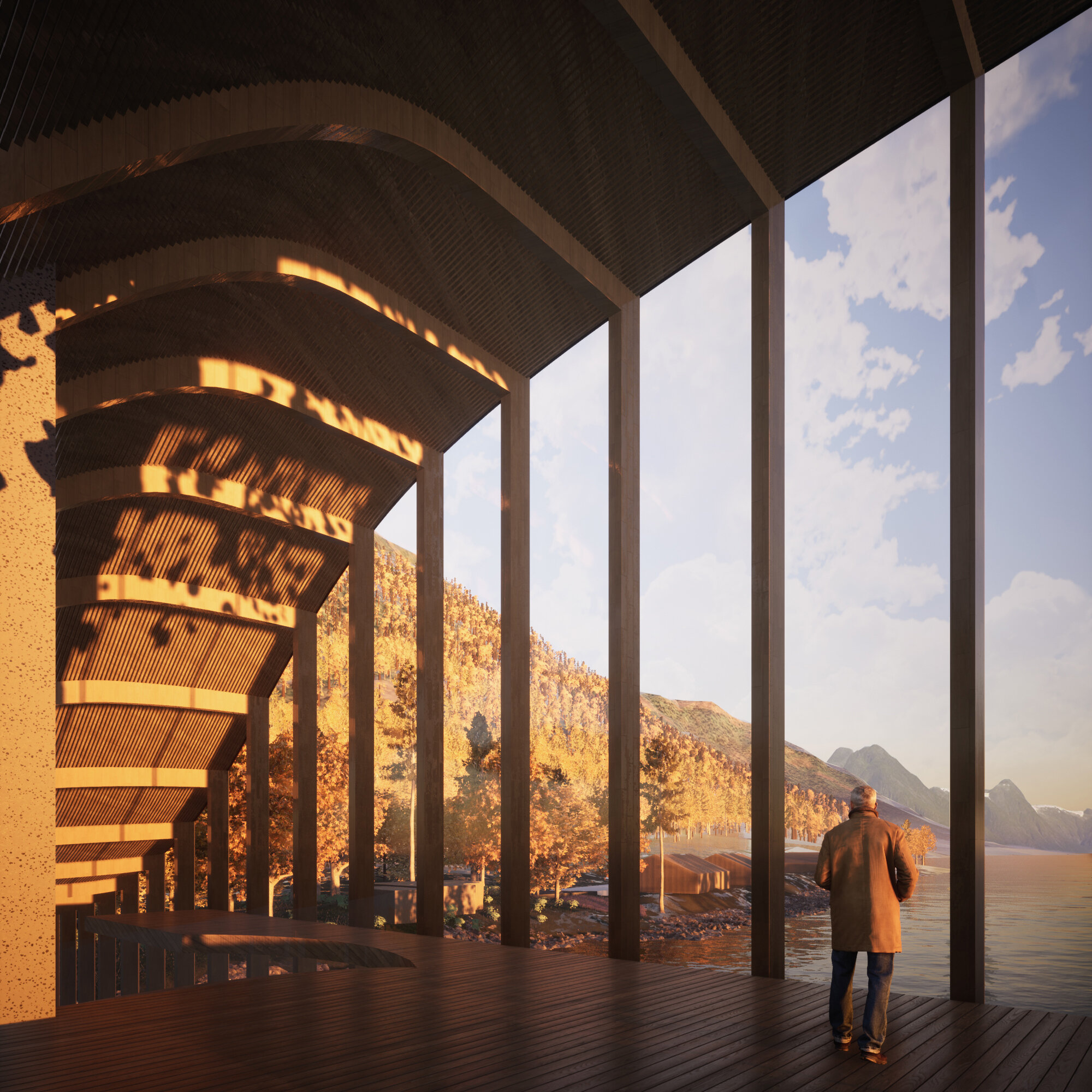  The new dissemination center in Fjærland will offer visitors, locals and employees an innovative facility and a unique experience. 