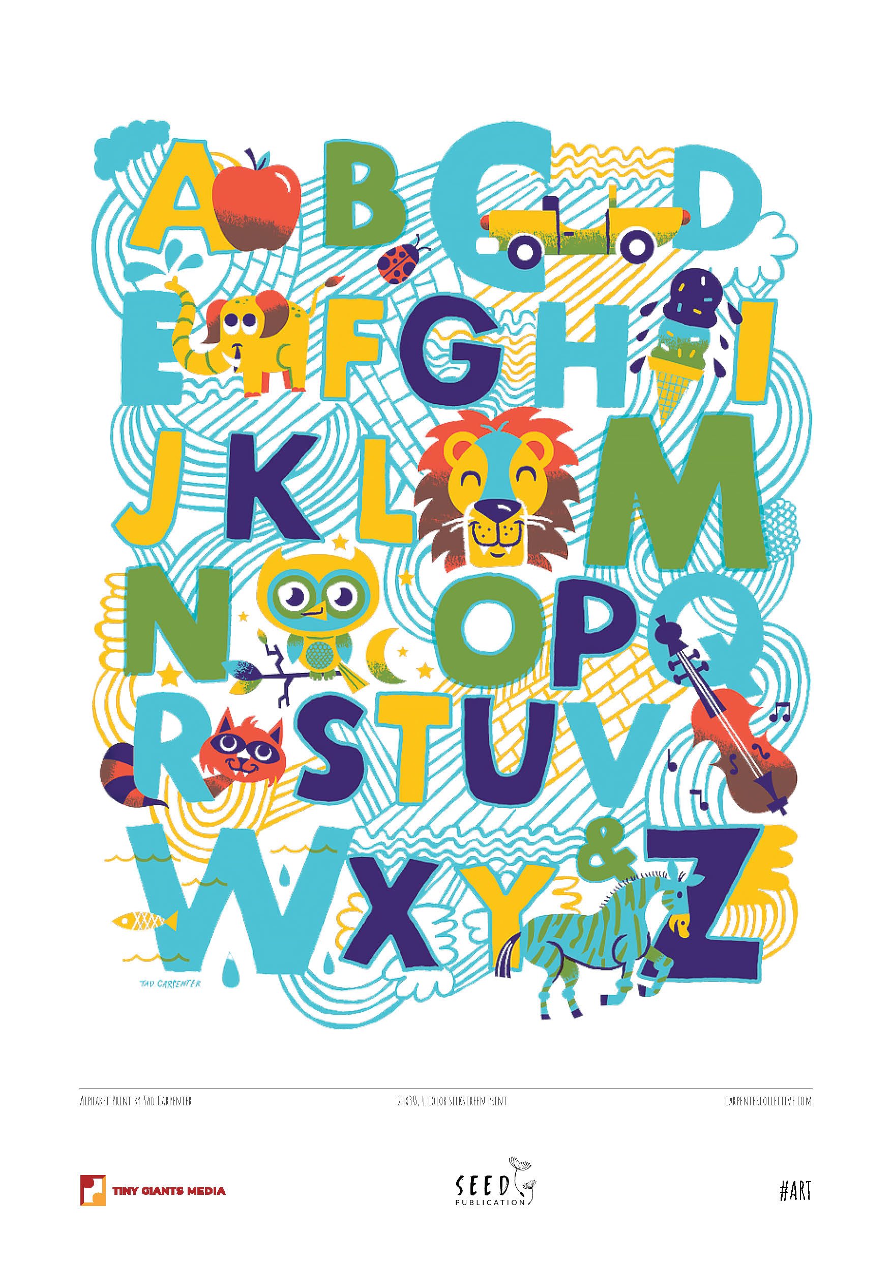 Alphabet Print by Tad Carpenter.