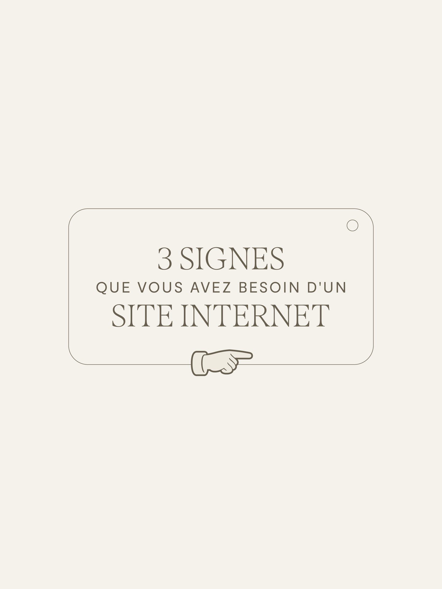 💻 Vous savez qu'avoir un site internet est important pour votre marque mais connaissez-vous les signes qui vous indiquent que c'est le moment d'&ecirc;tre accompagn&eacute; par un(e) pro ? ⁣
⁣
👀 Voici 3 signes que j'ai d&eacute;tect&eacute; chez me