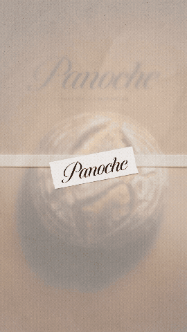 gif animé qui révèle le logo de la boulangerie panoche avec son pain rond signature
