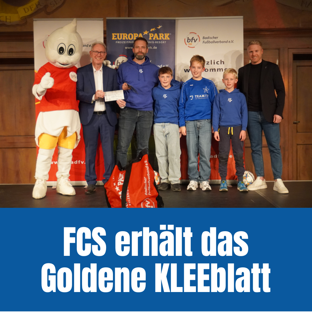 FC Südstern erhält das Goldene KLEEblatt