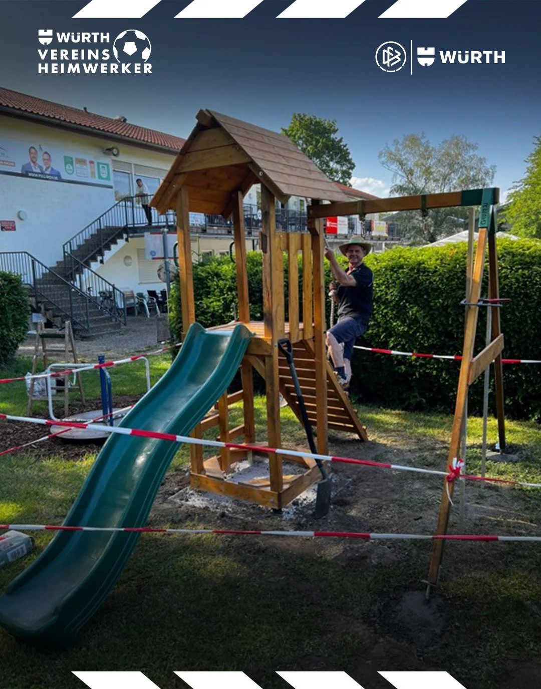 Neuer Kinderspielturm schafft Mehrwert für Familien und unseren Verein