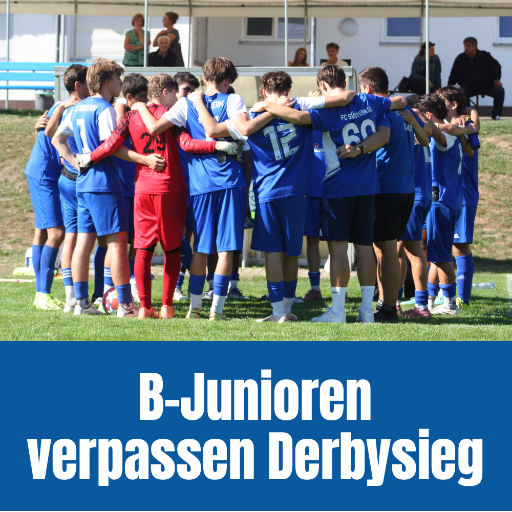 B-Junioren verpassen Derbysieg
