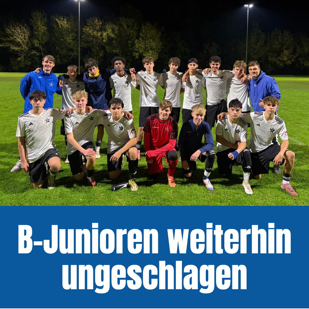 B-Junioren weiterhin ungeschlagen