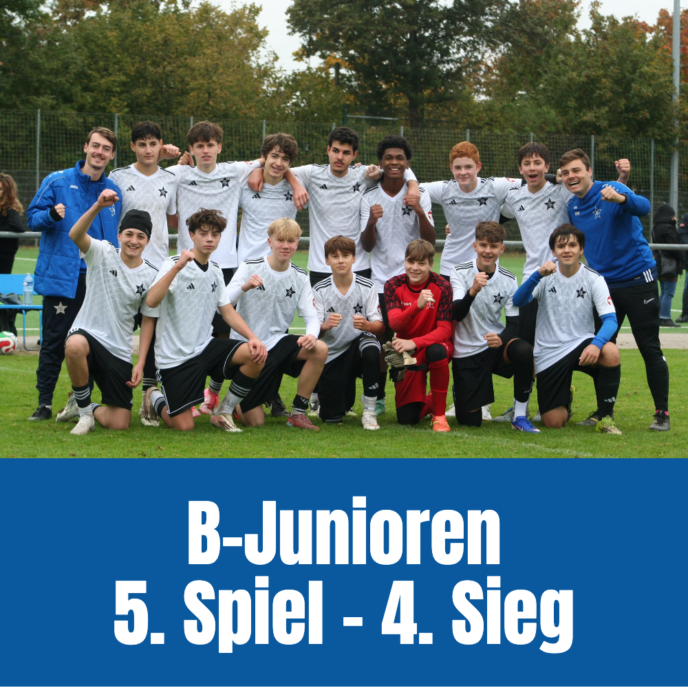 B-Junioren: Fünftes Spiel, vierter Sieg