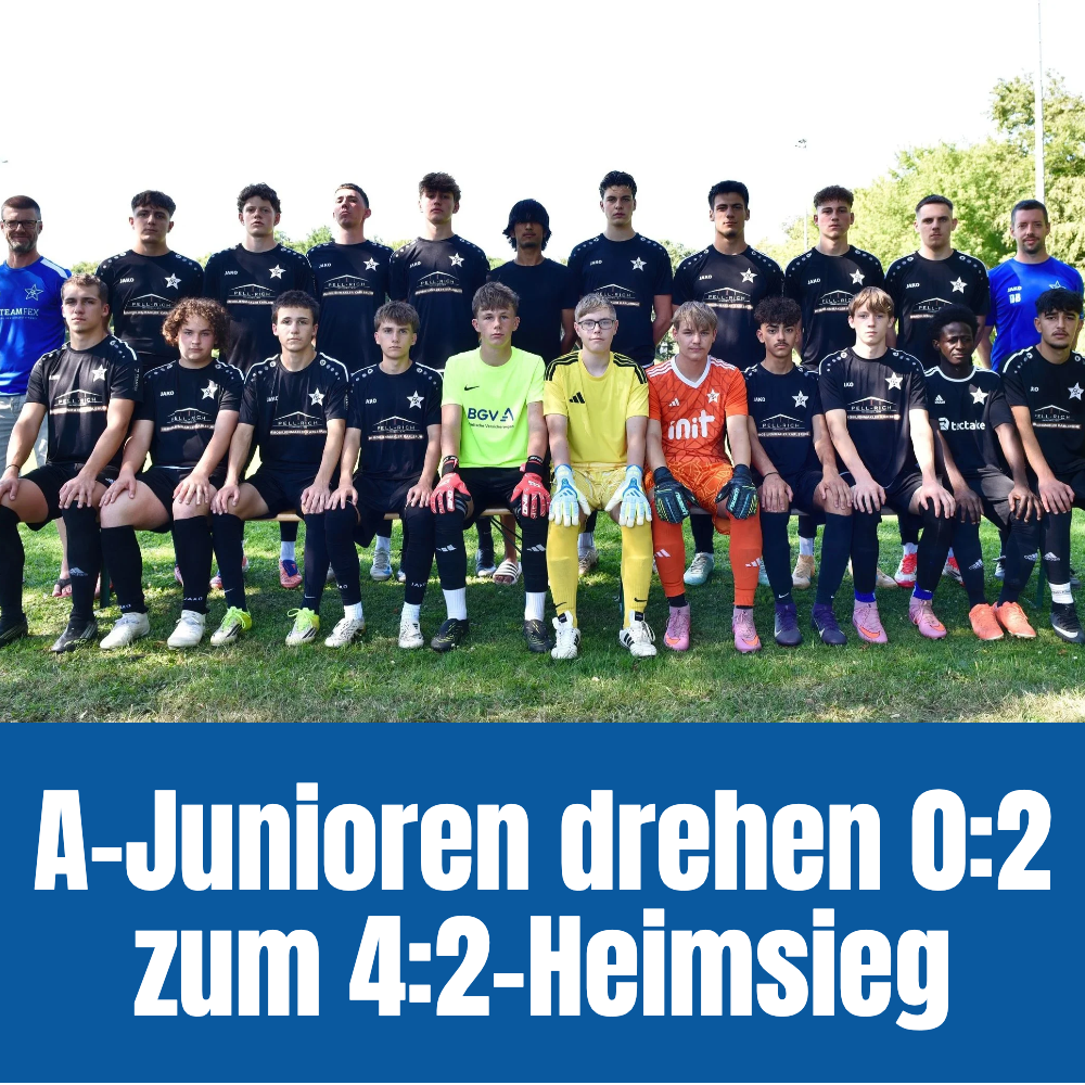 A-Junioren drehen 0:2 zum 4:2-Heimsieg!