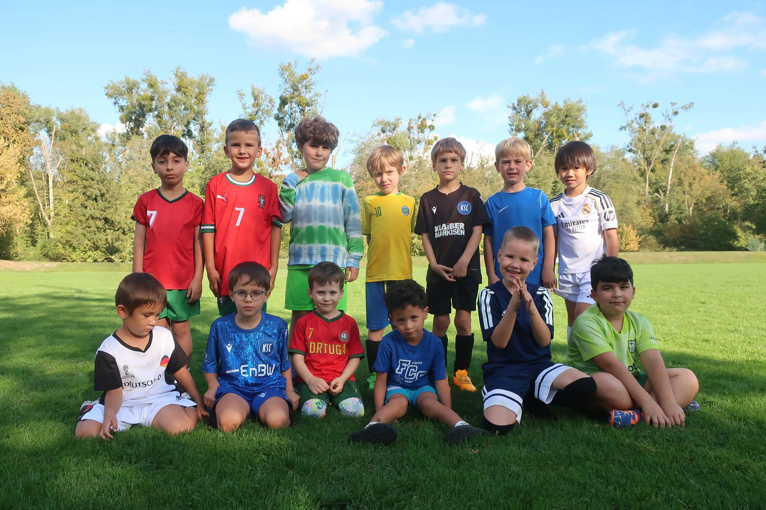 Einige unserer Spieler der Bambini-Mannschaft im September 2026