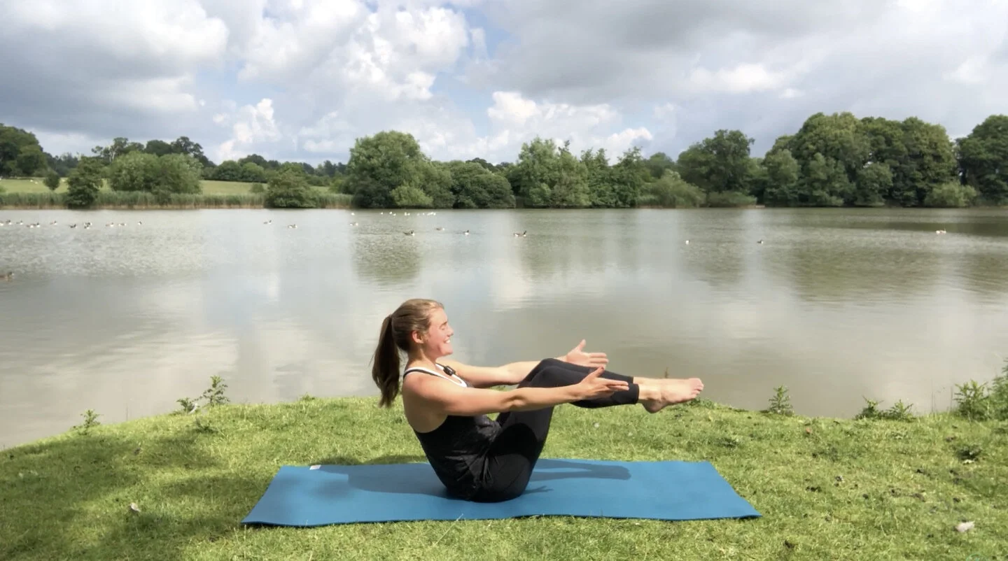 Yoga boat pose