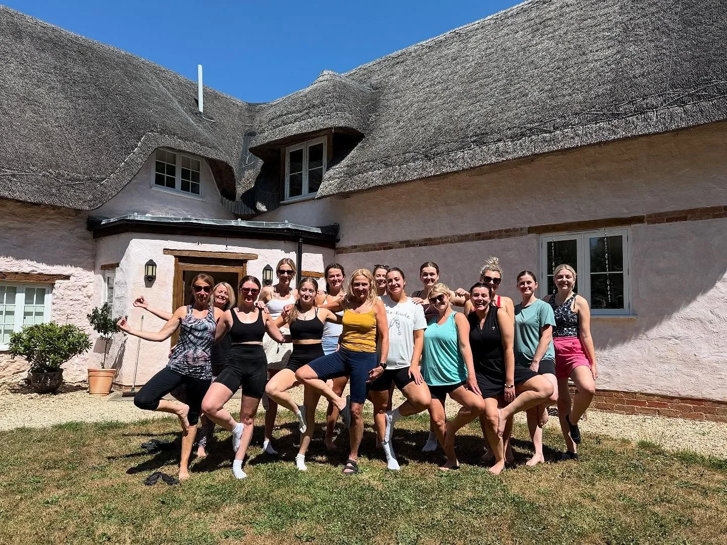Hen party yoga classes are so much fun to teach! 😍

Today I had the lovely opportunity to teach a class for this amazing group, providing a fun, relaxed end to a jam-packed hen party weekend. 

It was the perfect chance for everyone to slow down, re