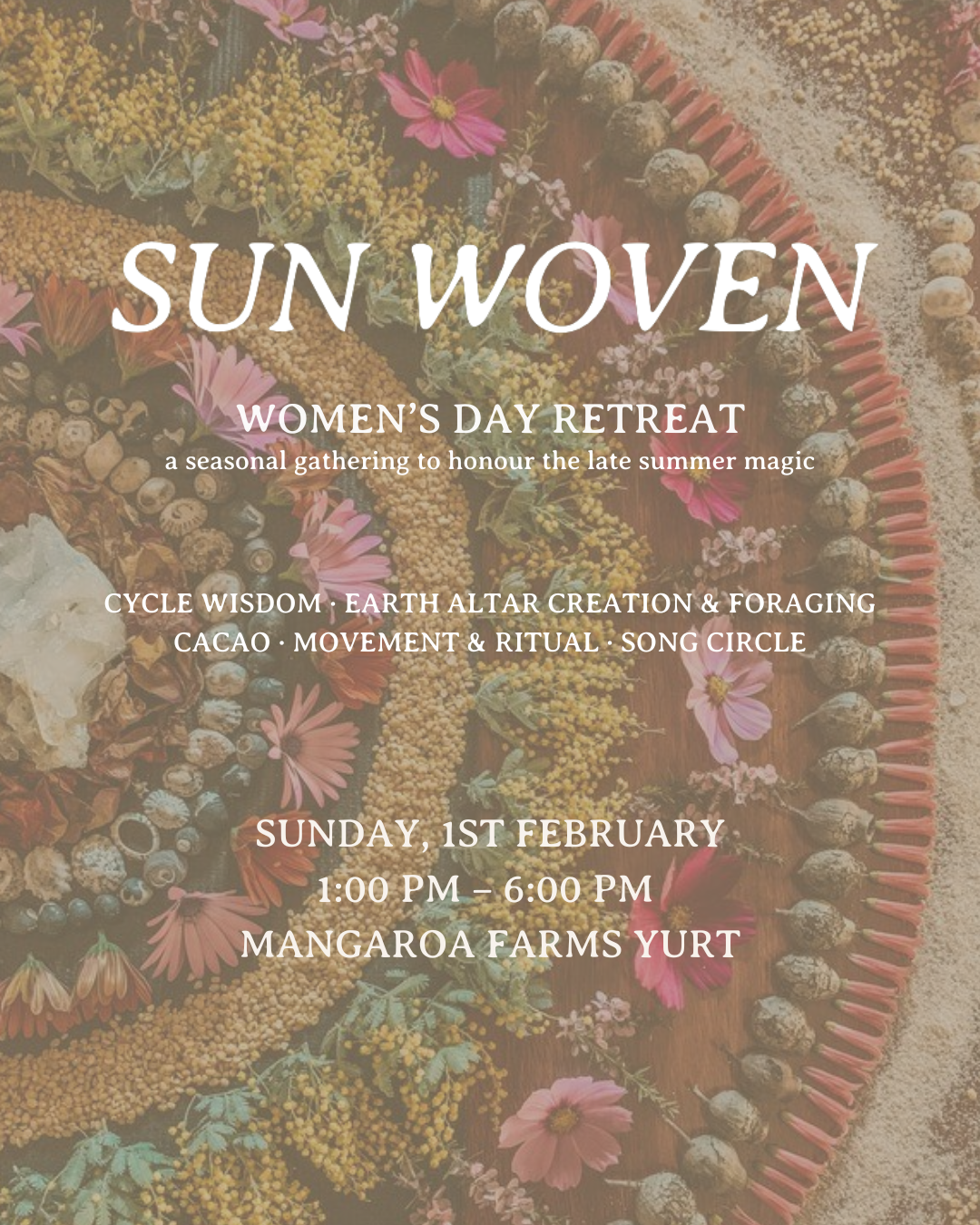 Sun Woven: Women's Summer Day Retreat (new date!)