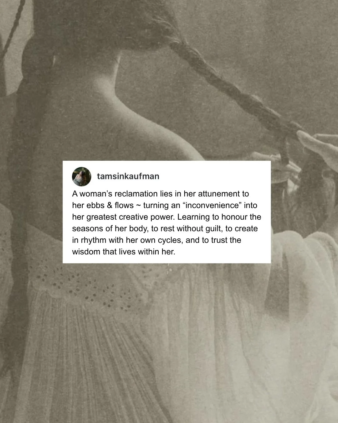 This is why I LOVE working with women. Because reconnecting to the plants, natural medicine, our cycles&hellip; the transformation is SO MUCH DEEPER than just physical. It&rsquo;s emotional, ancestral, heart opening.. life changing and profound when 