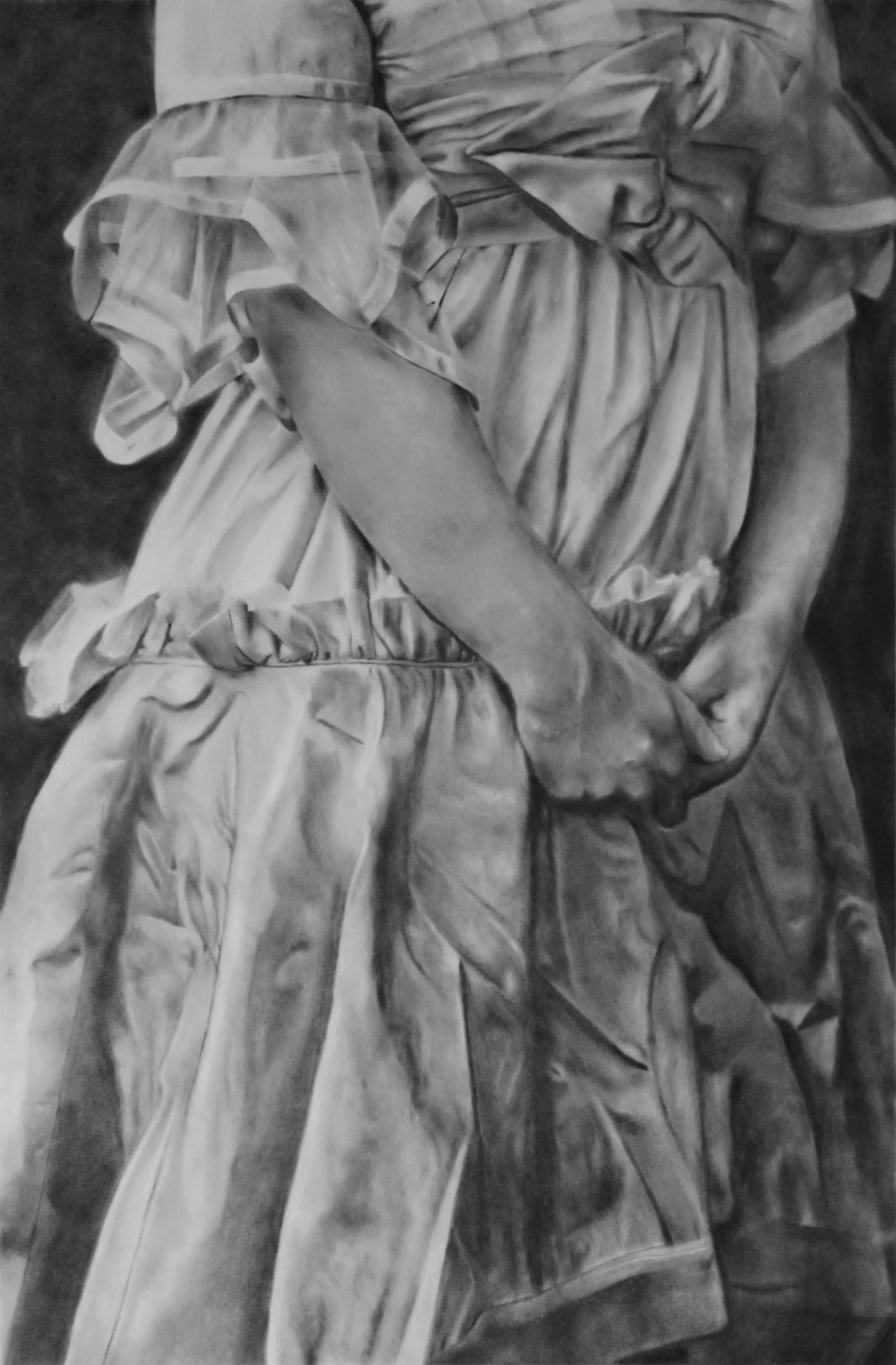Lois, 1916 (2022)⁠ 
50 x 33 cm⁠ 
Panpastel and charcoal pencil on paper⁠