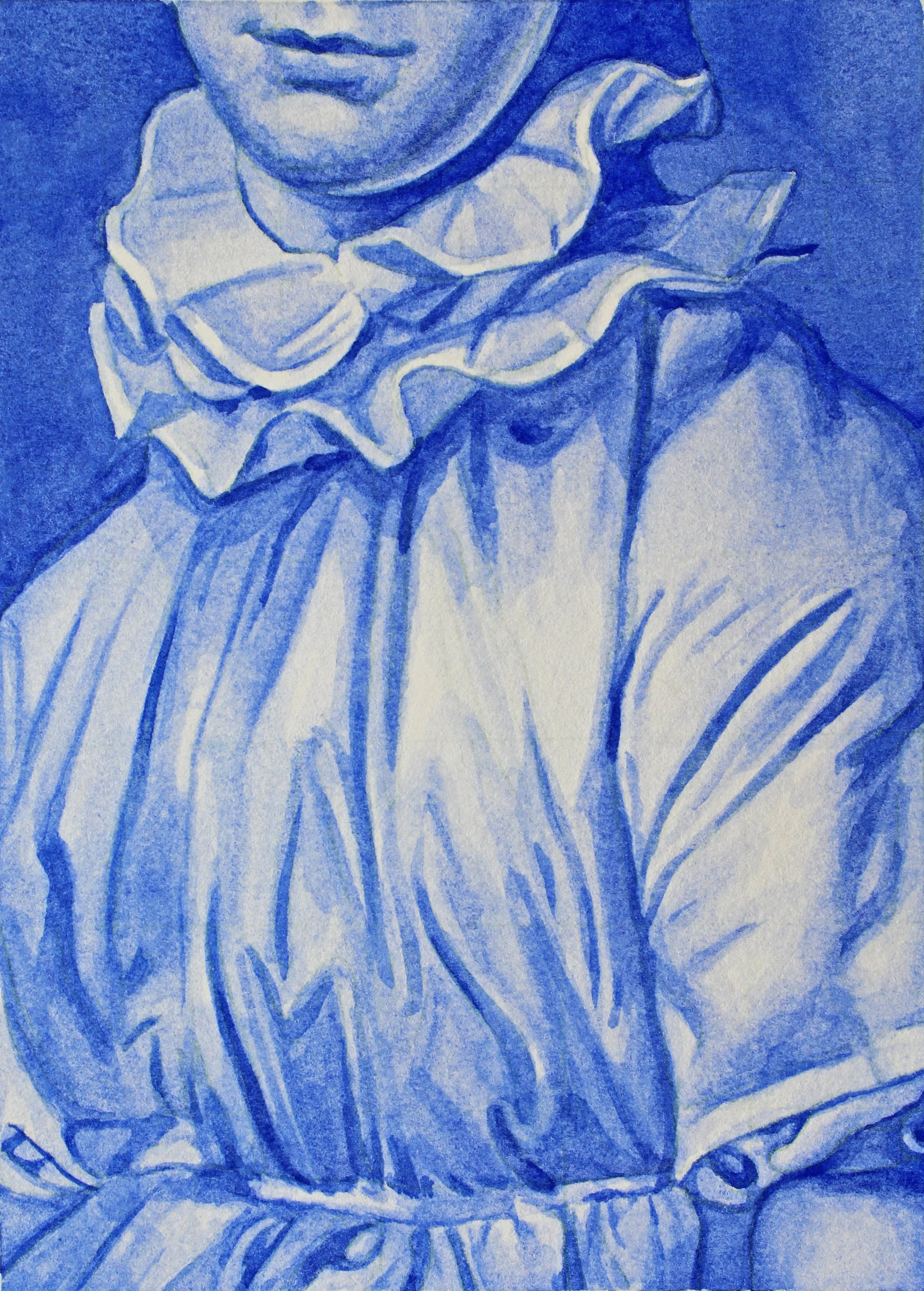 Ruffles (2024) 
18 x 14 cm 
Watercolour on paper