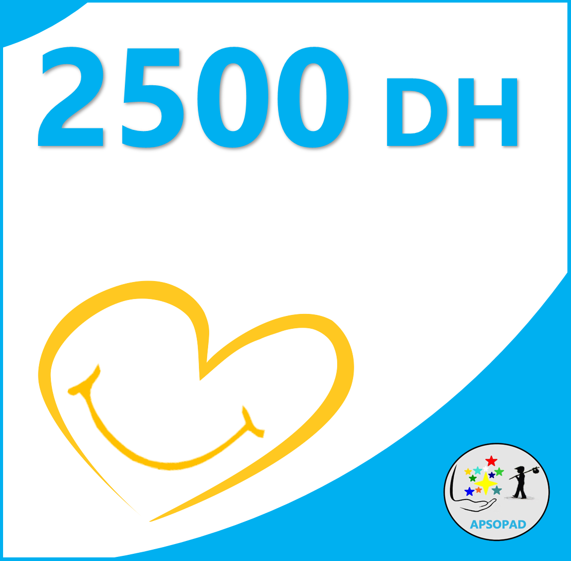 Donation de 2500 DH à APSOPAD