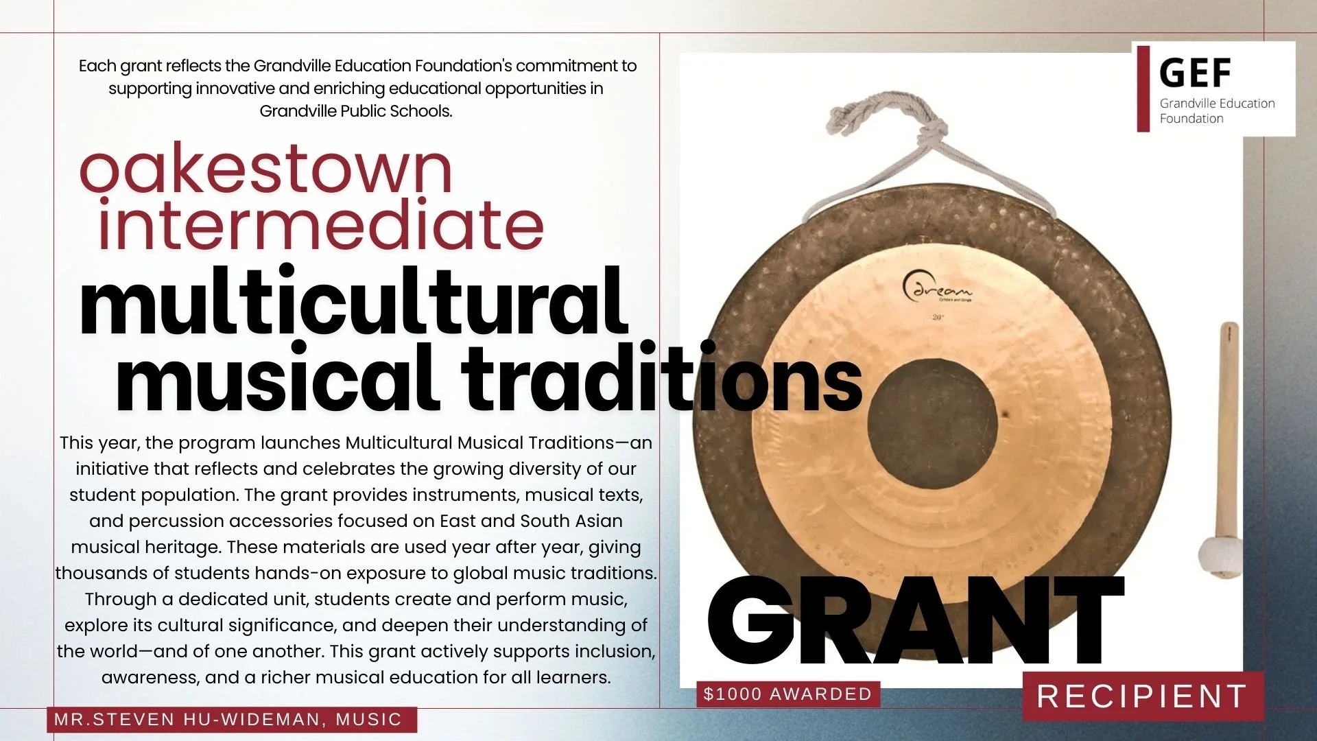 Oakestown Multicultural Music Traditions