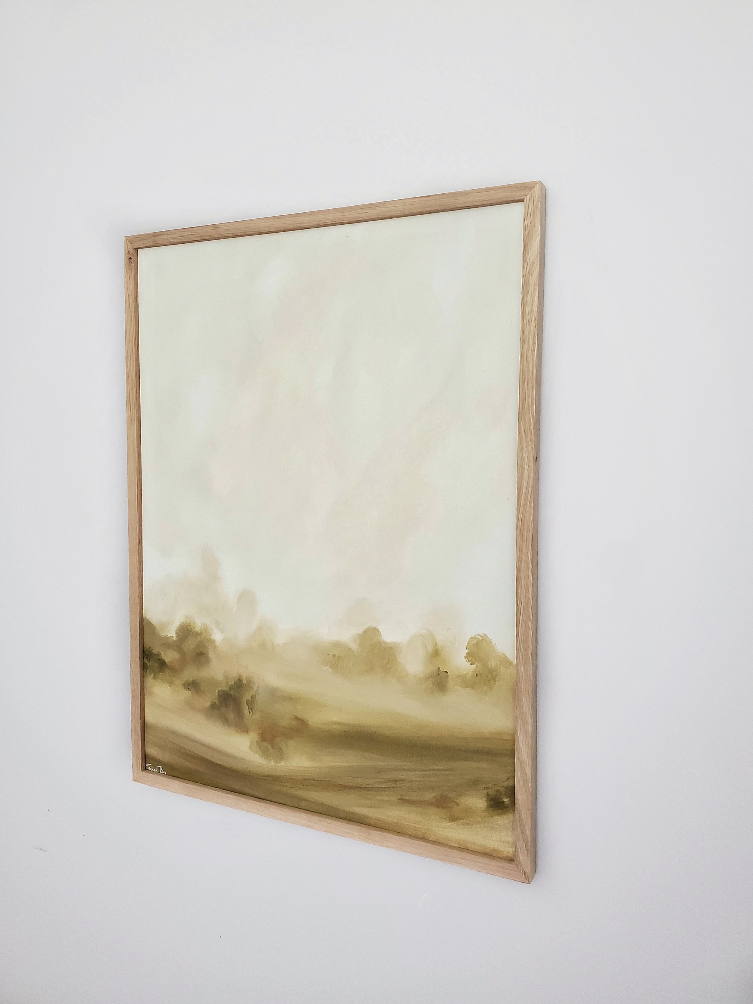 abstract impressionist landscape painting in natural wod frame.jpeg