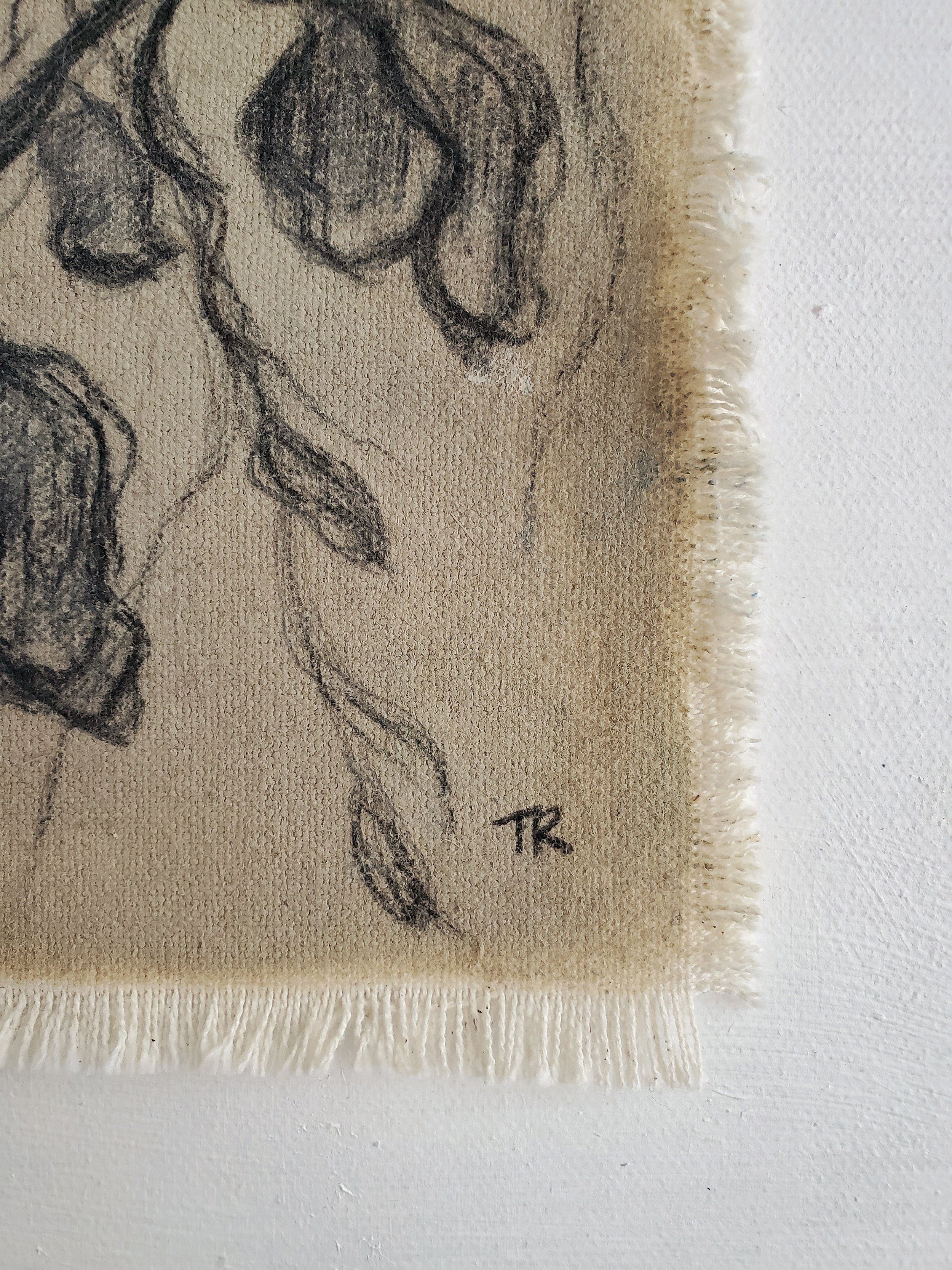 Gentle Moments- Raw canvas frayed edge artwork .jpeg