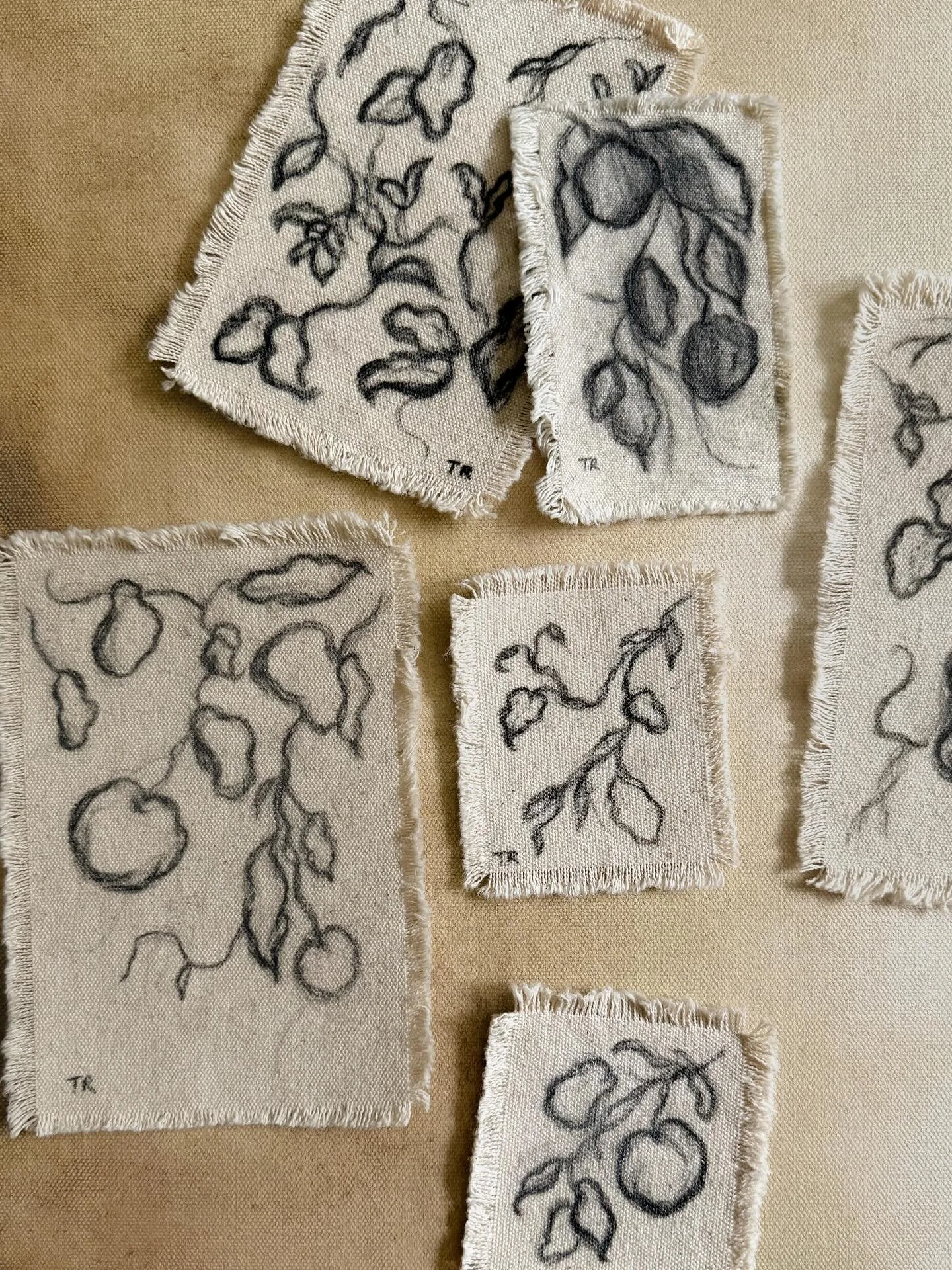 These raw canvas pieces feels like fall to me&hellip; warm, textured, and simple. I love how they hang quietly in a space, adding just the right amount of depth to a wall without overwhelming it.

A few have already found their homes, but there are s