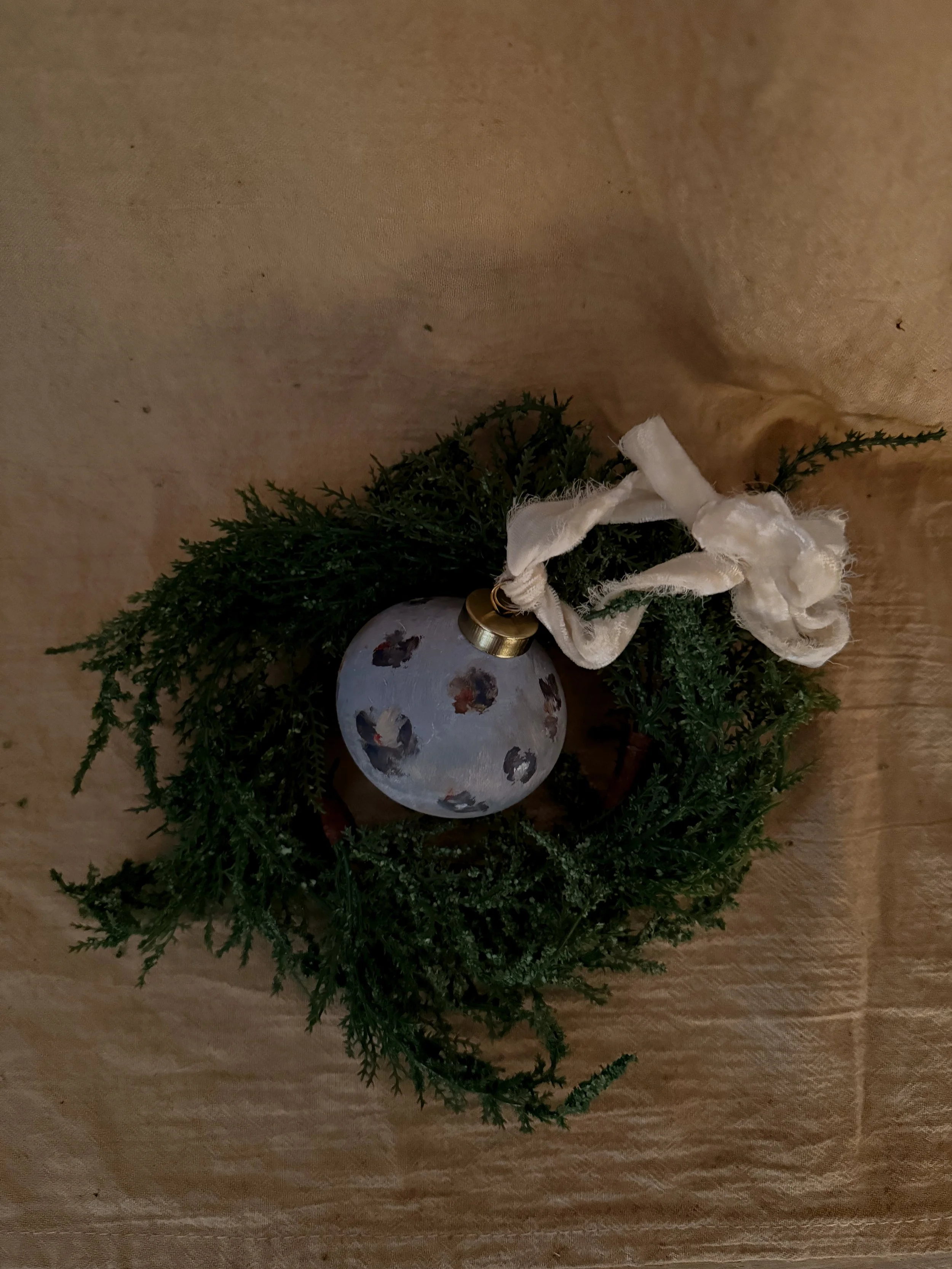 handpainted artisanal ceramic ornament earth tone neutral nature inspired christmas - terrah ray-47.jpg
