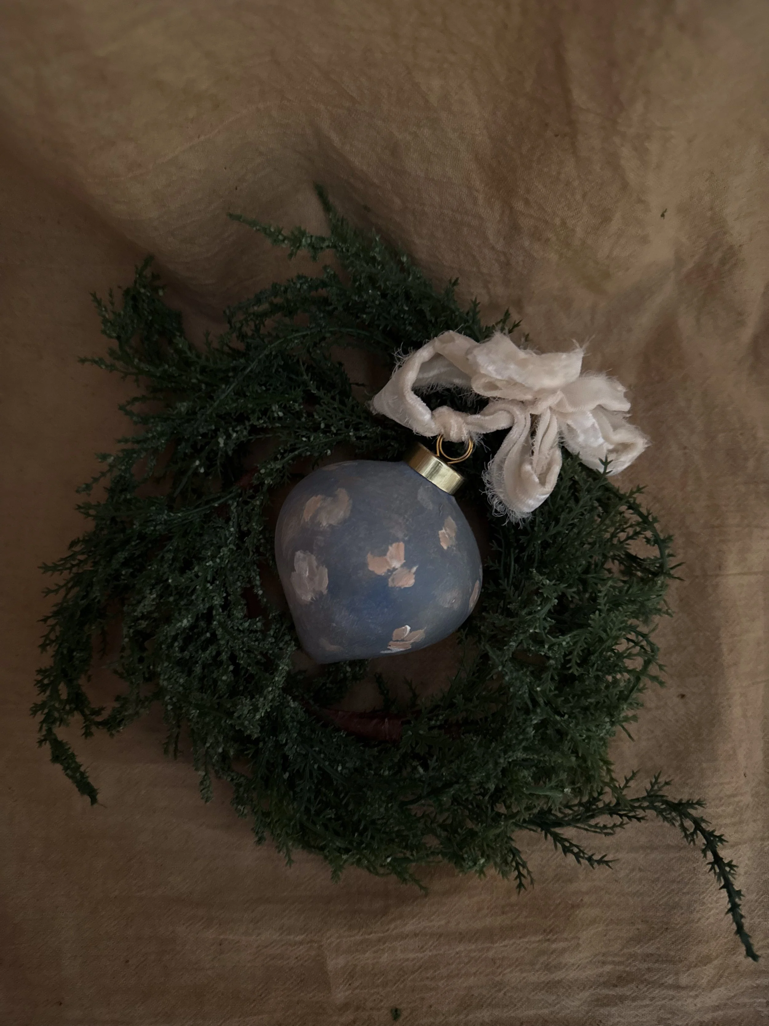 handpainted artisanal ceramic ornament earth tone neutral nature inspired christmas - terrah ray-37.jpg