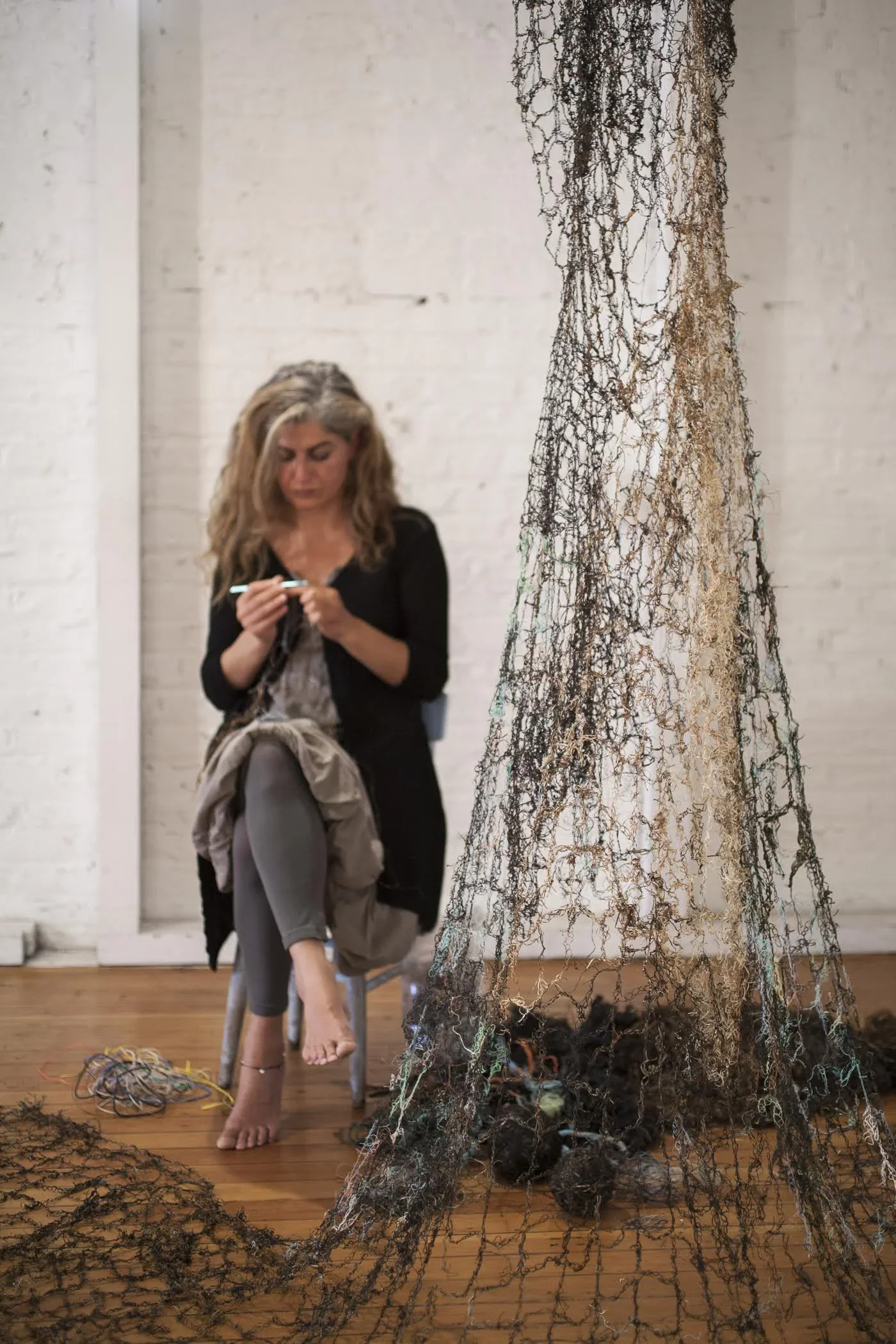 Traditional Fiber Arts Focus Attention on Marine Health - Dimitra Skandali