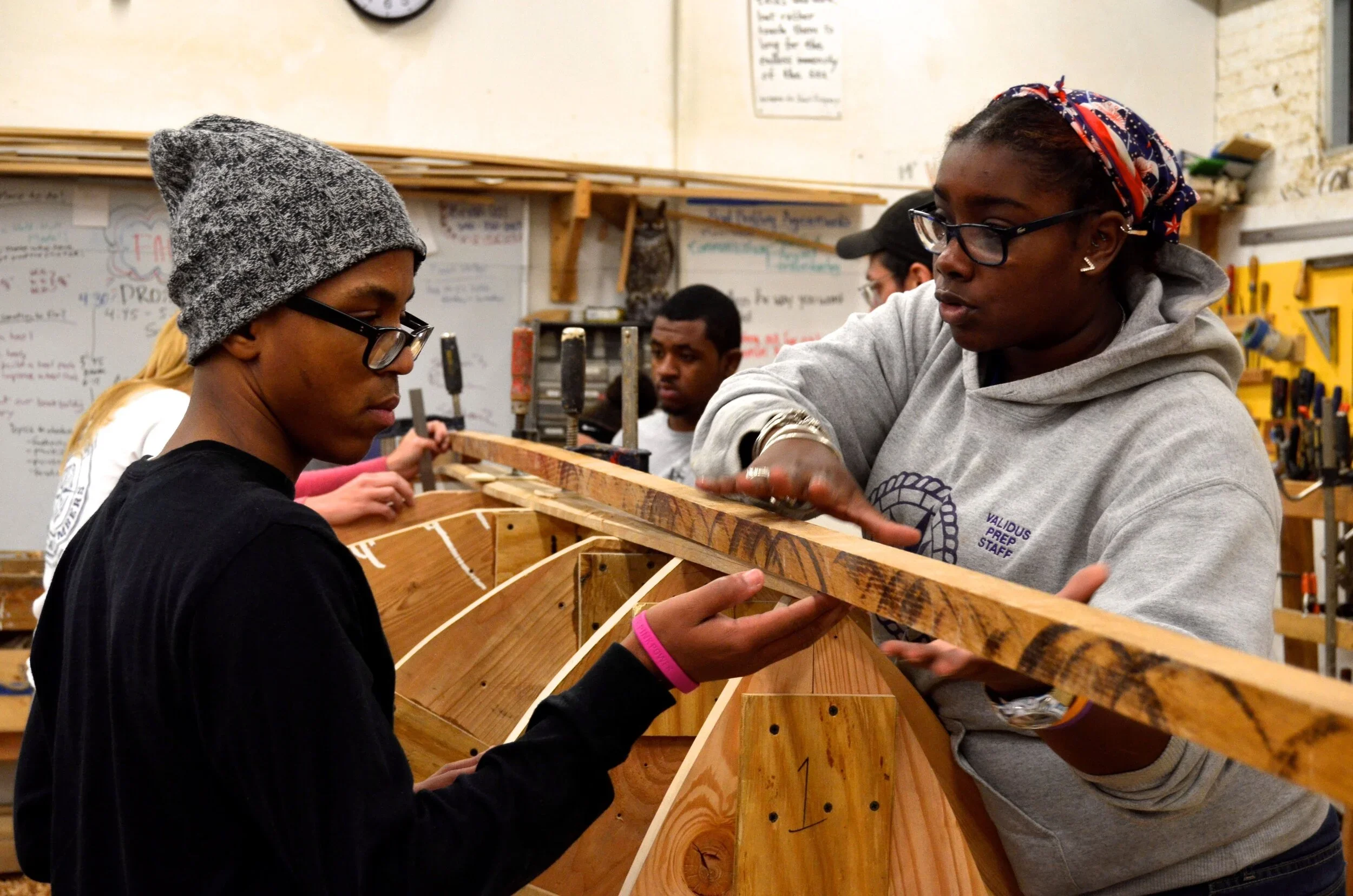Bronx Students Build Traditional Wooden Boats and Sail Them - Rocking the Boat