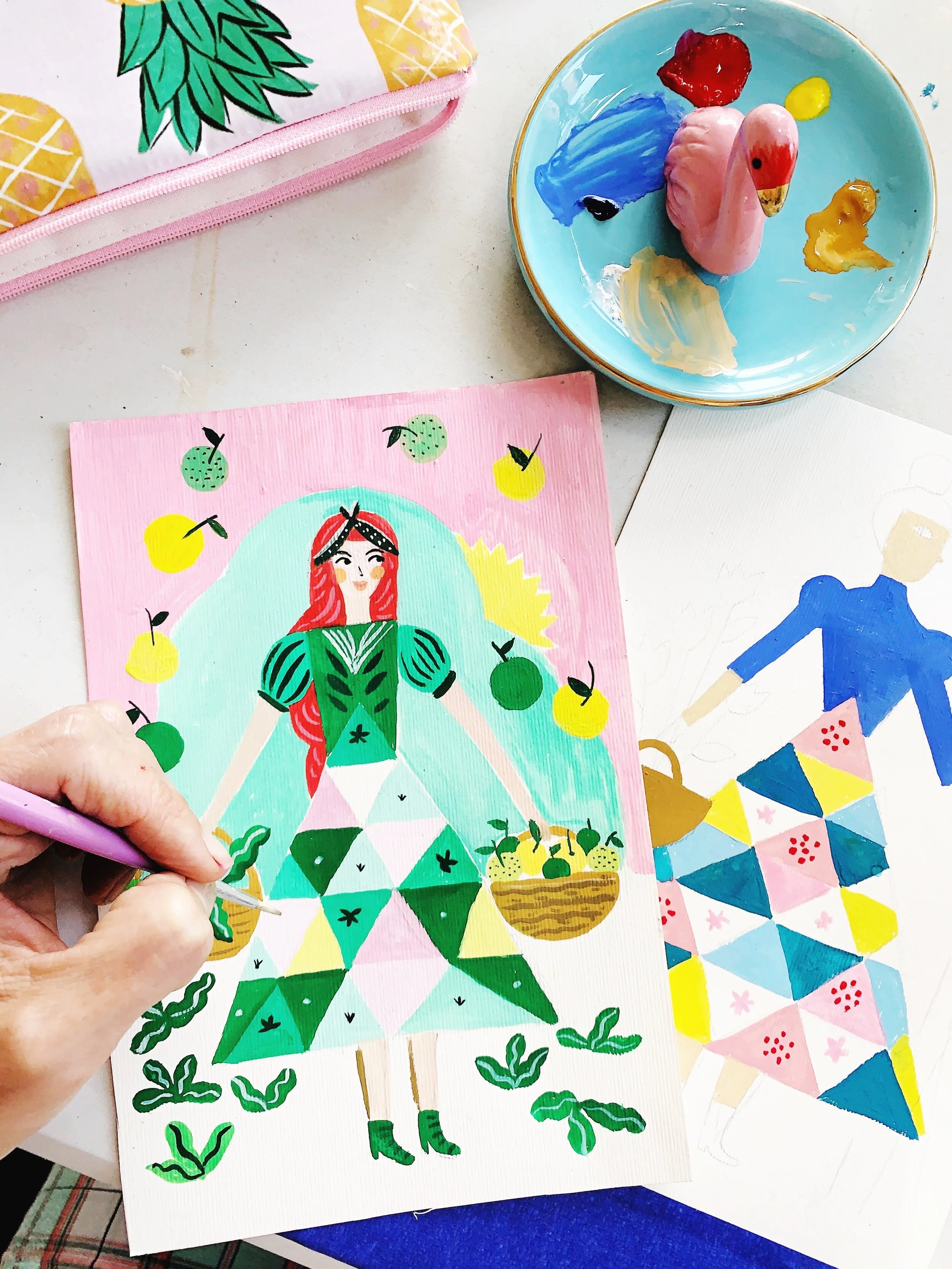 Una huerta, un jardín