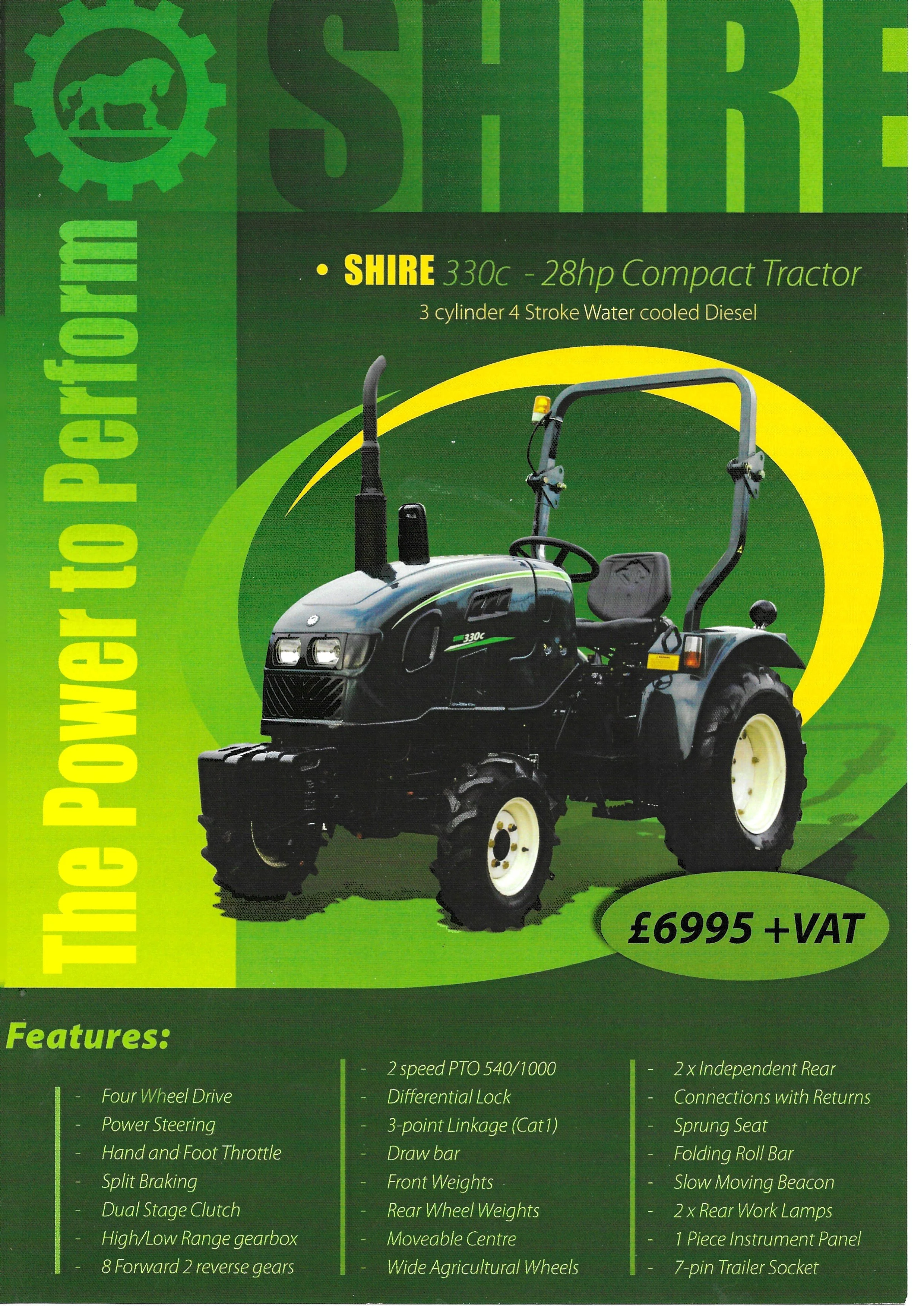 Shire 330c 28hp Compact Tractor £6,995 plus VAT — Howard Watts