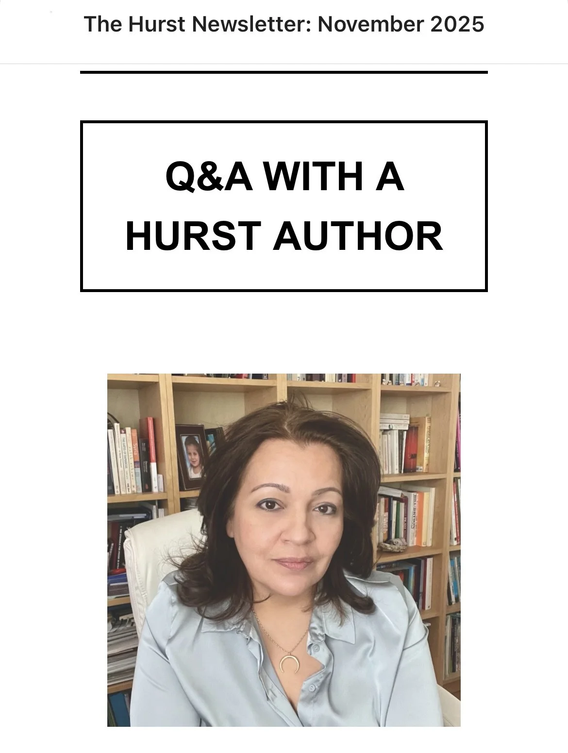 Q&amp;A with a Hurst author