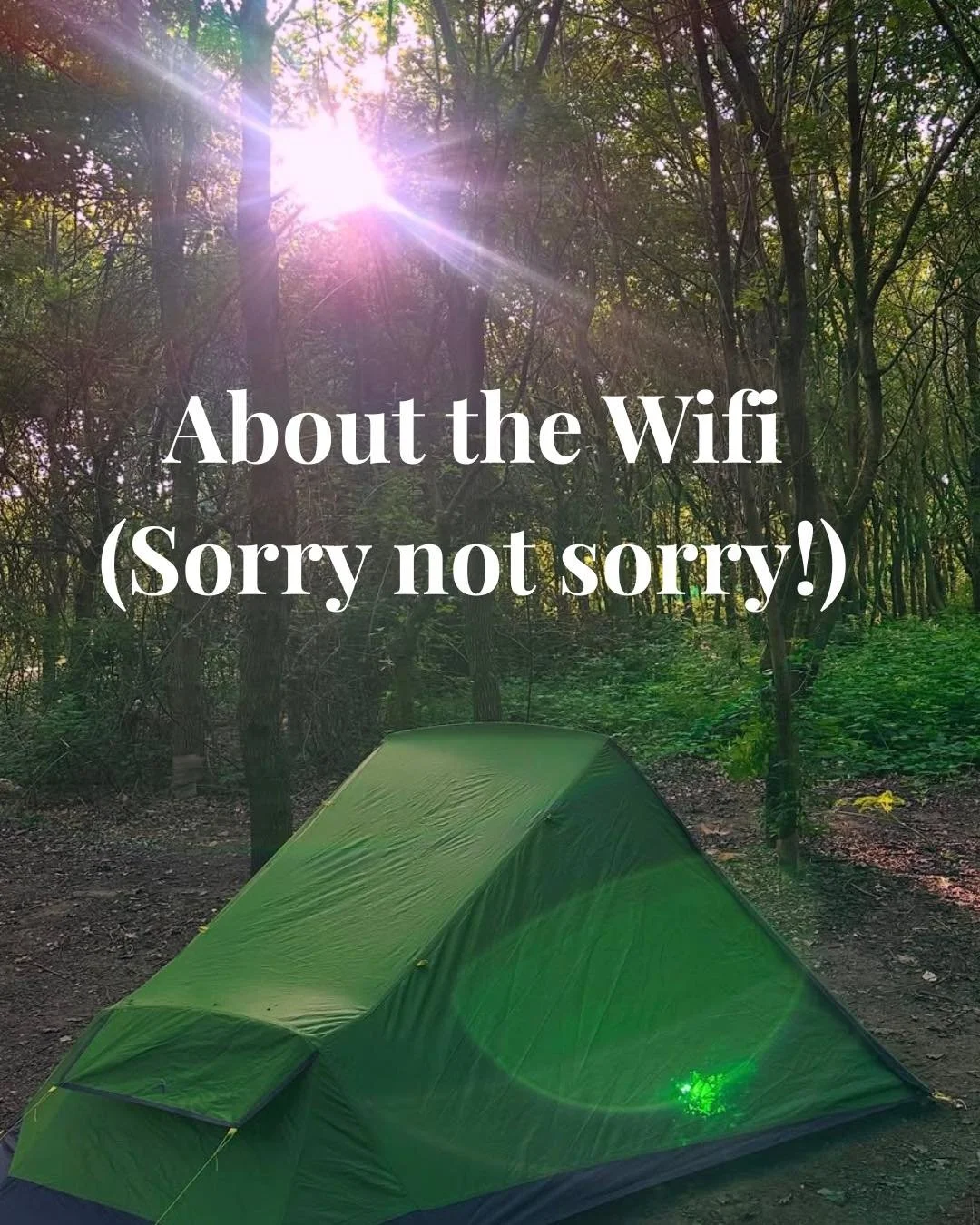 Because sometimes the best connection is the one you make without a signal. 🌲🔥✨

No emails.
No scrolling.
No &ldquo;just checking&rdquo;
No being &ldquo;available&rdquo;

A rare chance to be totally present &amp; switched off!! 

So, yes&hellip; th