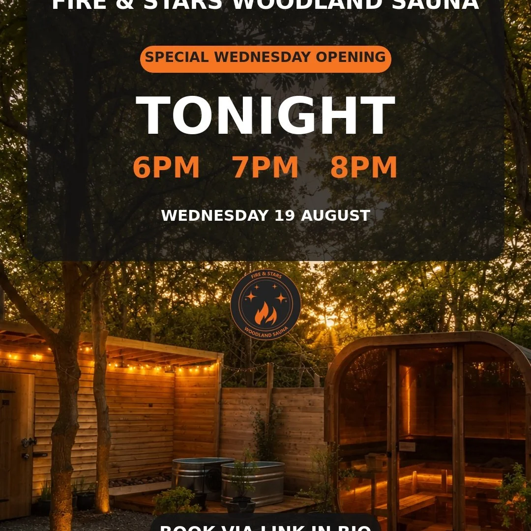 A special Wednesday opening 🔥

We don&rsquo;t usually open on Wednesdays, but today we&rsquo;re making an exception.

Join us in the woods tonight for a wood-fired sauna, cold plunge and proper midweek reset.

Sessions available at:

🔥 6pm
🔥 7pm
?