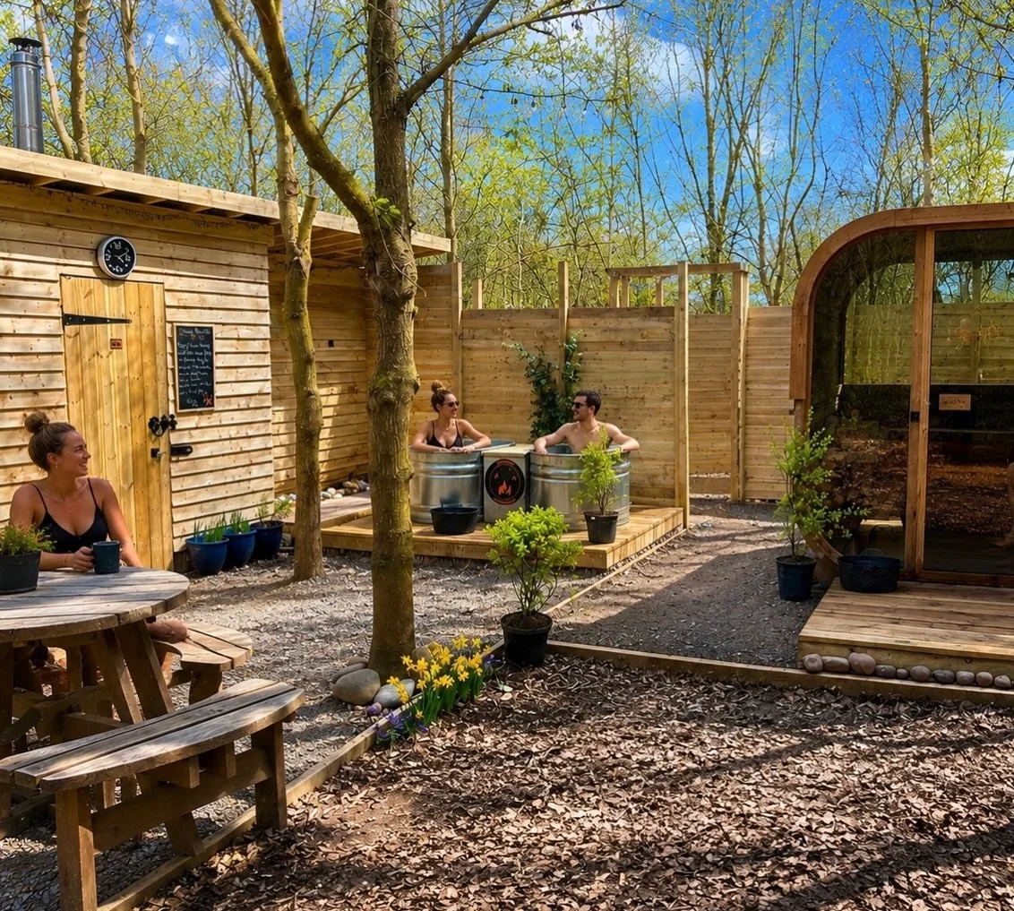 No Bank Holiday plans? Come escape the crowds, expense &amp; usual stuff and unwind with us in the Woods 🔥🌲🌲🔥

Our WOODLAND SAUNA is a little gem waiting&hellip; tucked away amongst the trees, surrounded by nature and designed for a proper escape