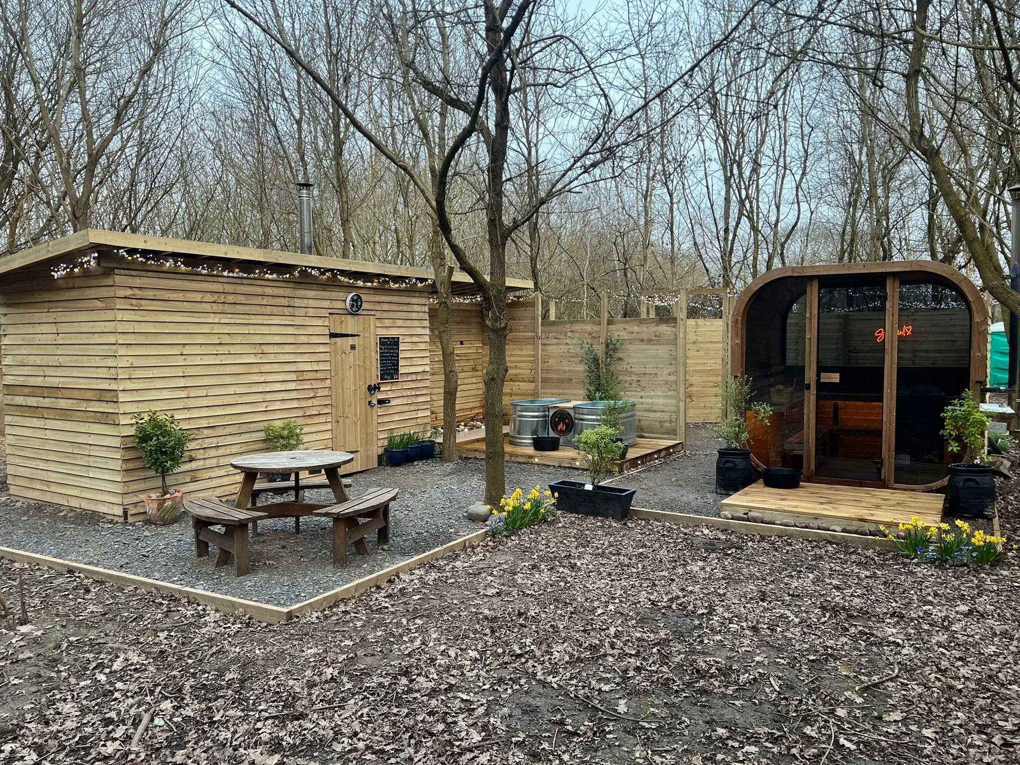 Take a Dip or Chill on the bench