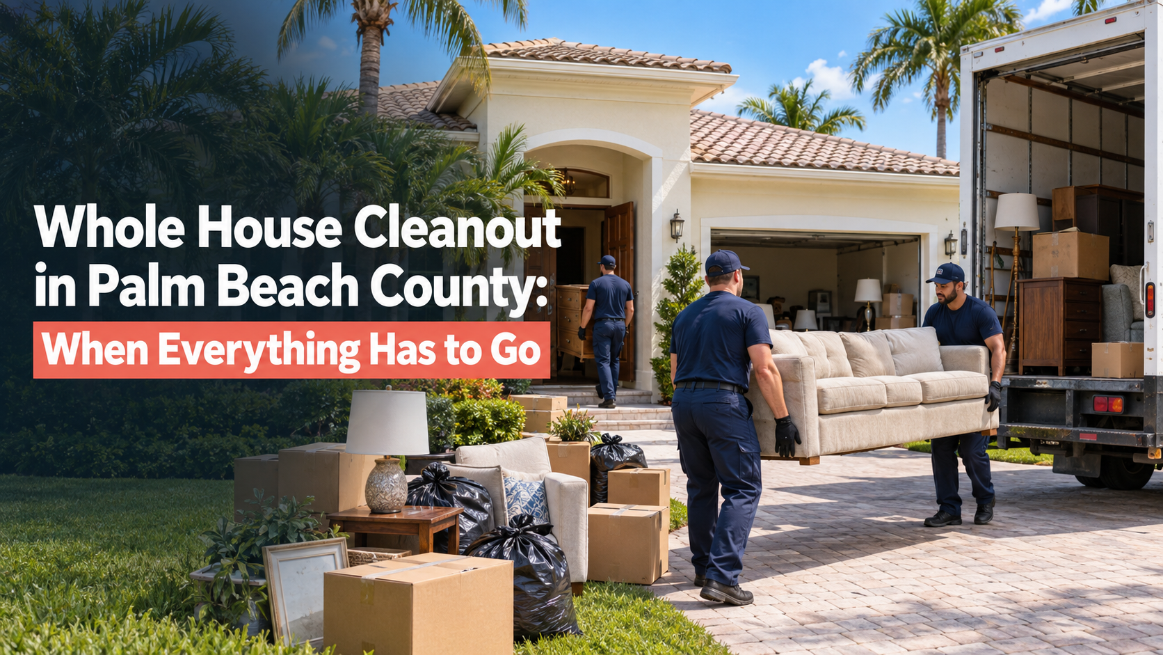 Whole House Cleanout in Palm Beach County: When Everything Has to Go