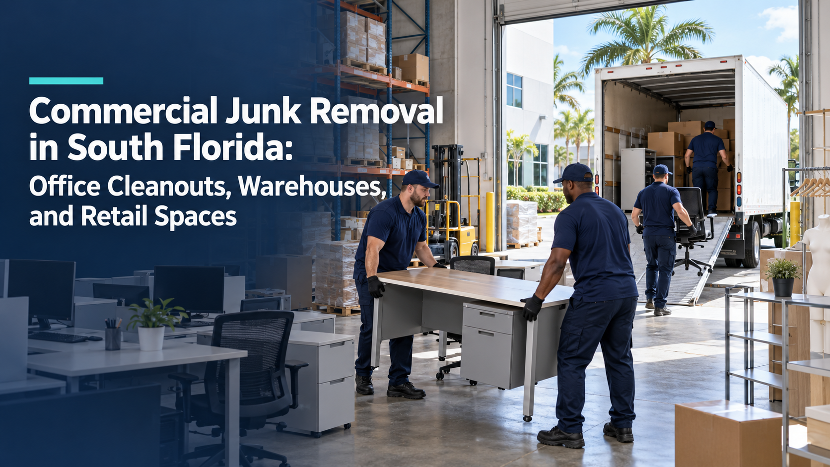 Commercial Junk Removal in South Florida: Office Cleanouts, Warehouses, and Retail Spaces