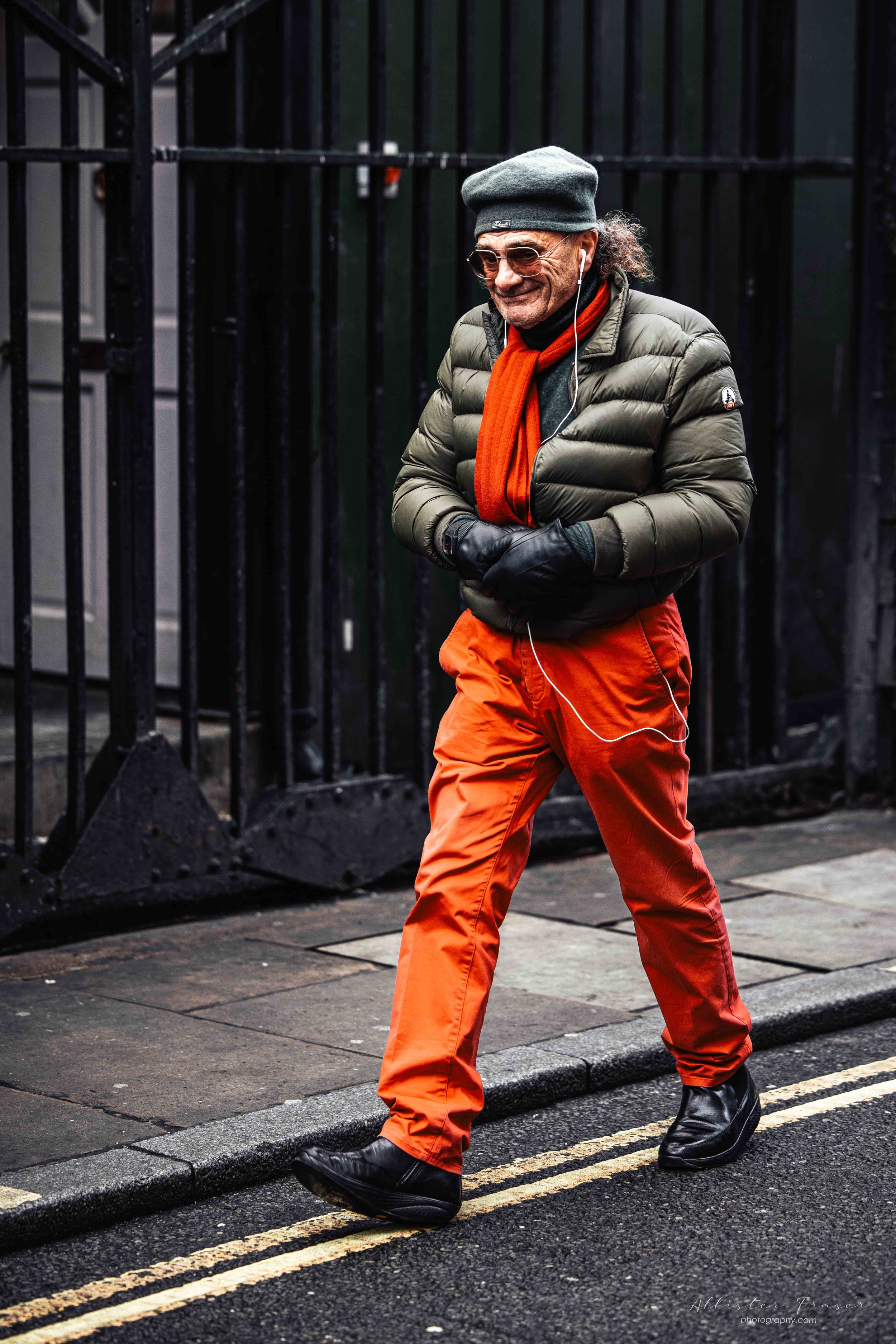 your never too old to wear bright colours !