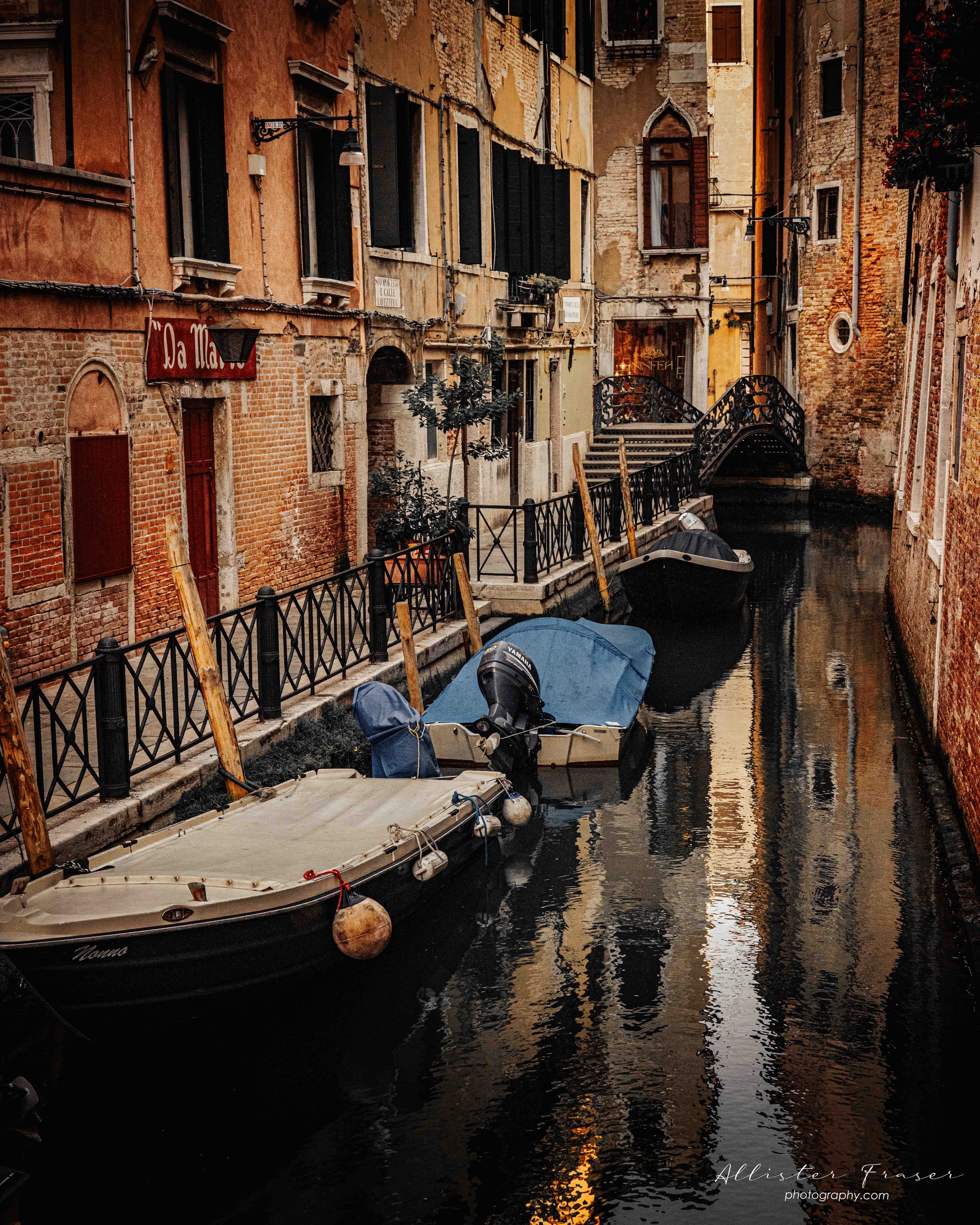 a quiet venice side street in san marco
