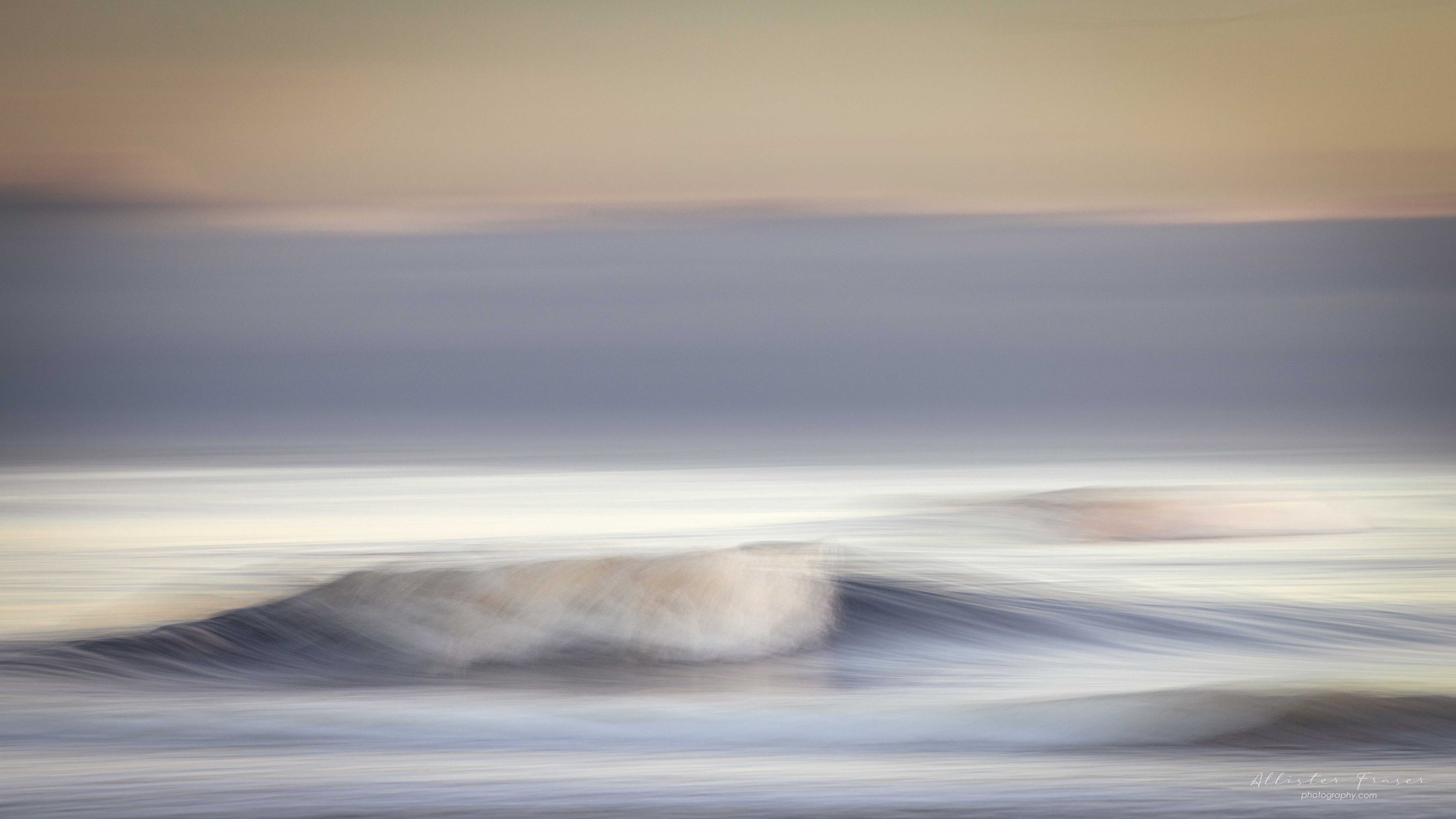 brora beach with low, early january sun