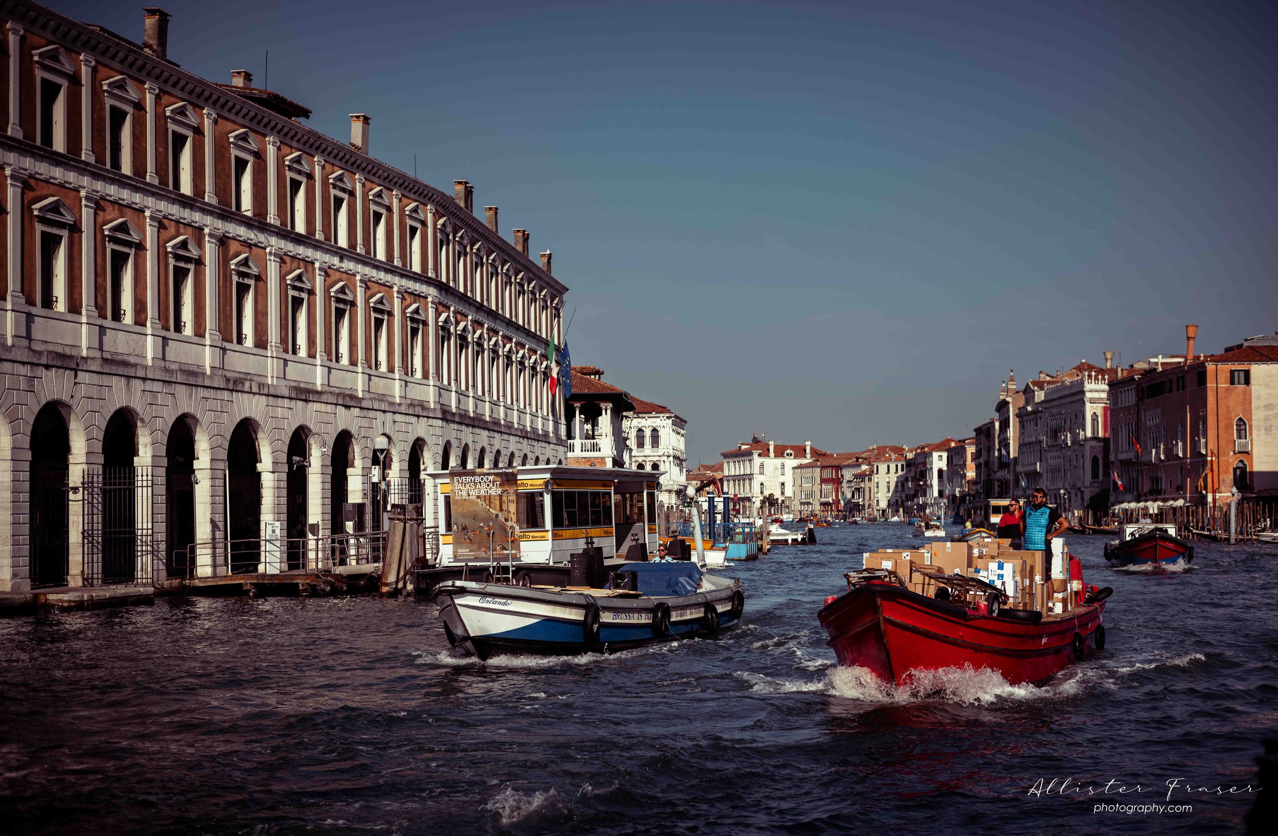 amazon deliveries on the grand canal .....!