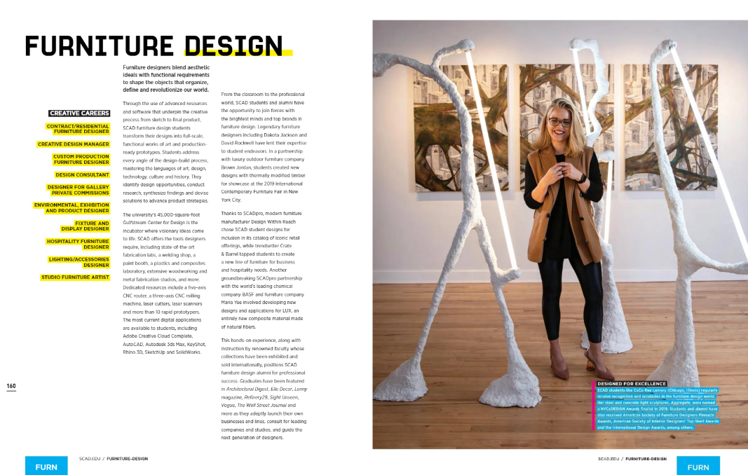 CoCo Ree Lemery featured in University Academic Calendar in 2019 Issue.