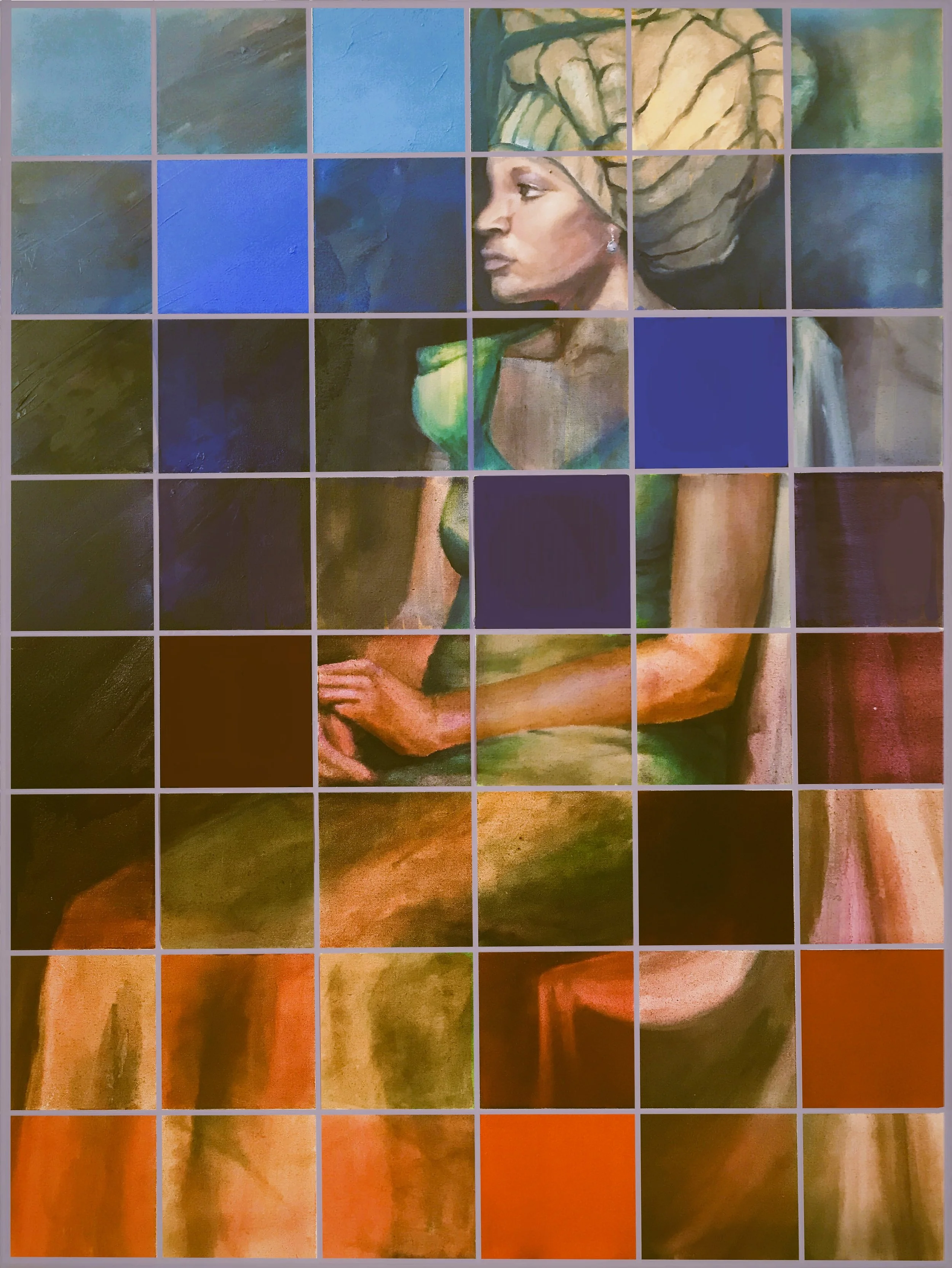 I am Color Painting by CoCo Ree Lemery. Artwork is part of the Atlanta Public Library. 