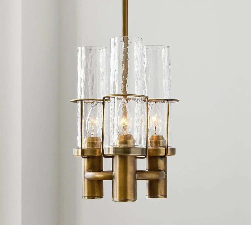 The Essex lighting collection was inspired by vintage oil lamps and traditional gas lamps designed by CoCo Ree Lemery for Williams Sonoma & Pottery Barn