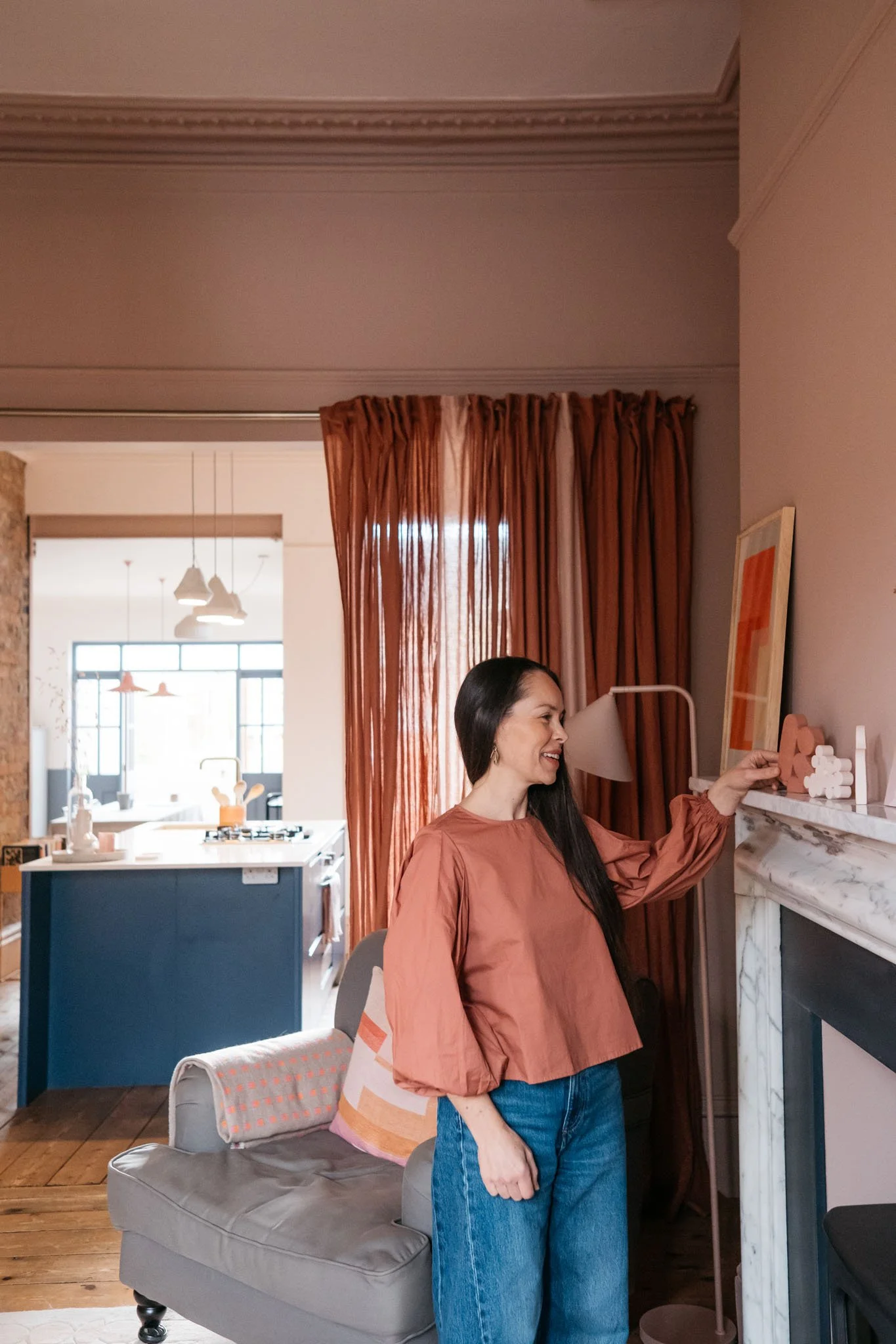 Editorial personal brand photography for interior design agency in North England