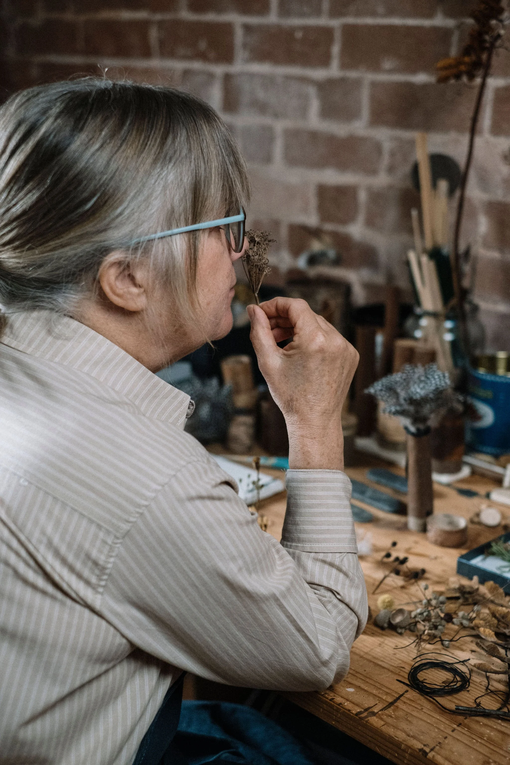 Brand shoot for nature based artist Jane Bevan in South Derbyshire.