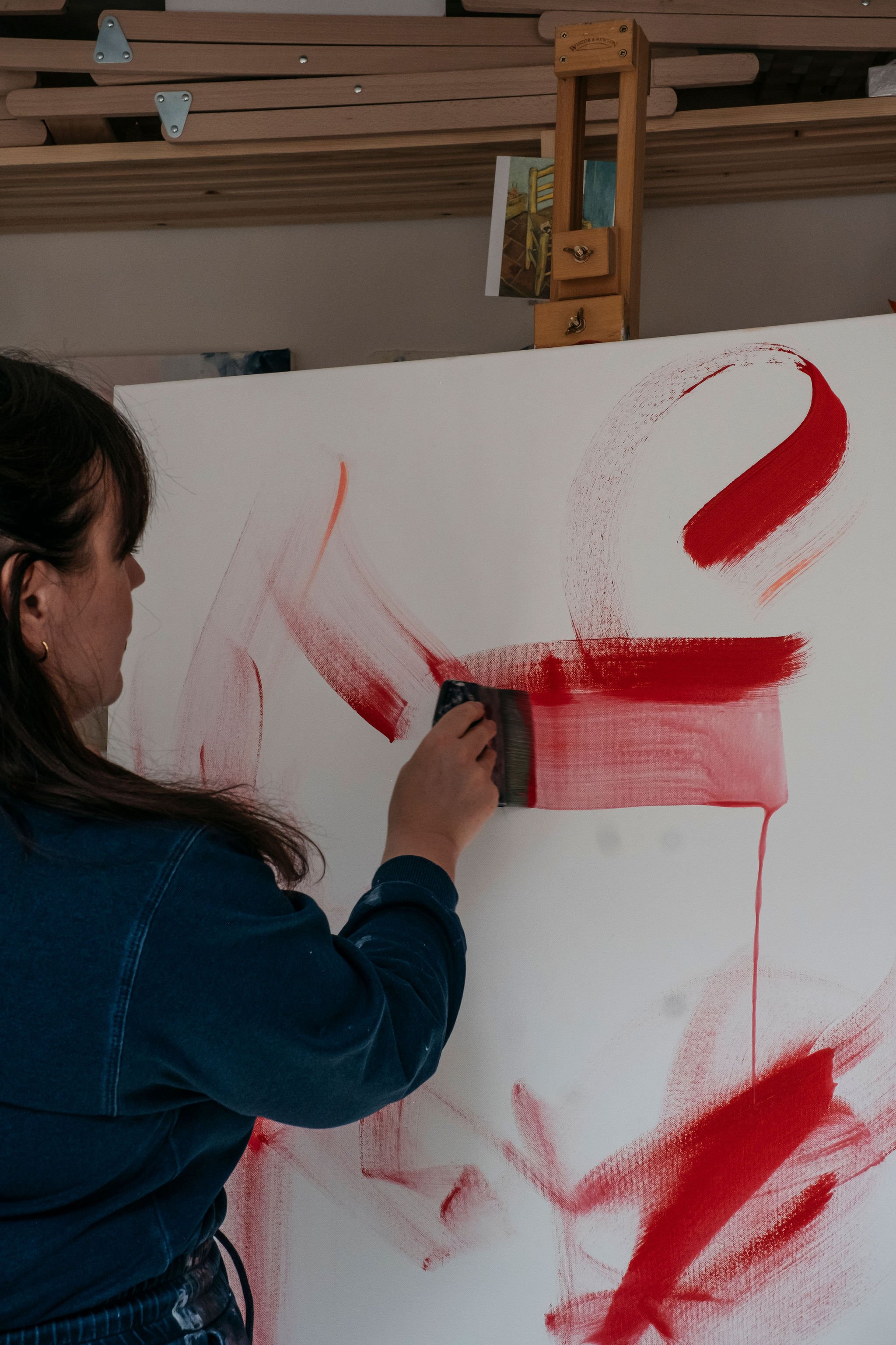 Brand shoot for contemporary floral painter and artist in Sheffield
